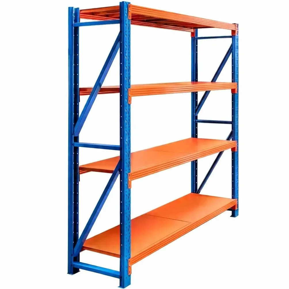 Fortis Light Mega-M Regał Metalowy Magazynowy Warsztatowy 4-Półkowy 800KG 200x200x50 cm