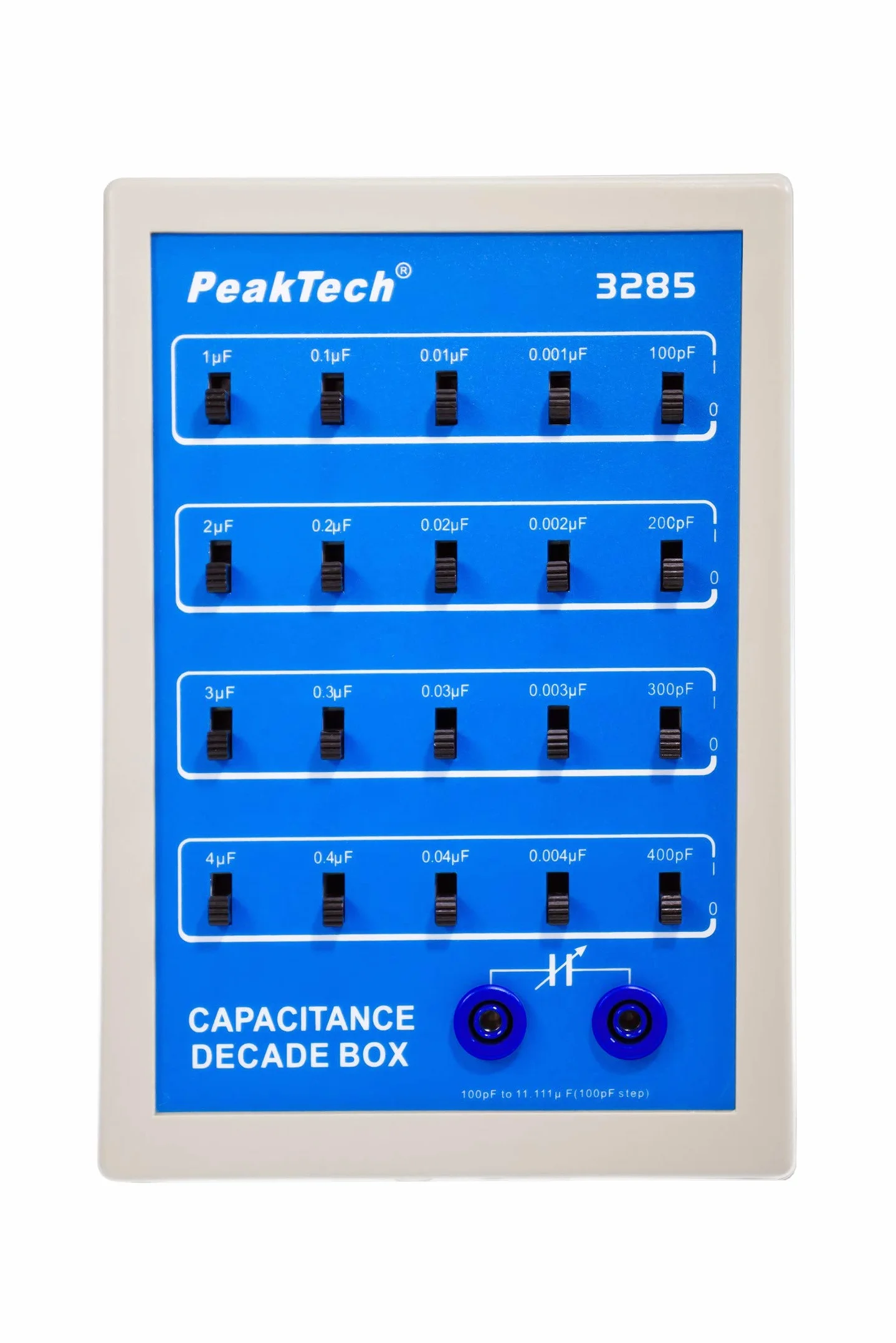 PeakTech 3285, dekada pojemności.