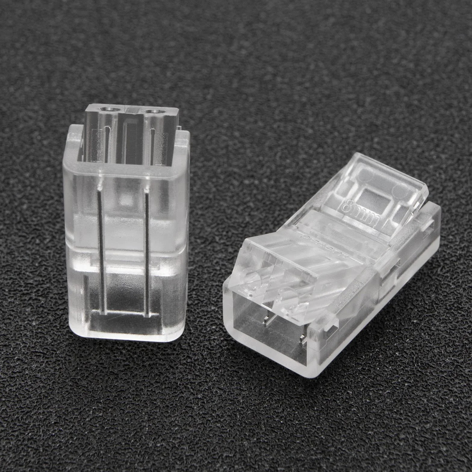 10 szt. 2-pinowych łączników taśmowych LED, szerokość 10 mm, bez przewodów, taśma lutownicza do przewodu, szybki adapter do wodoodpornej lub niewodoodpornej, jednokolorowej taśmy świetlnej LED