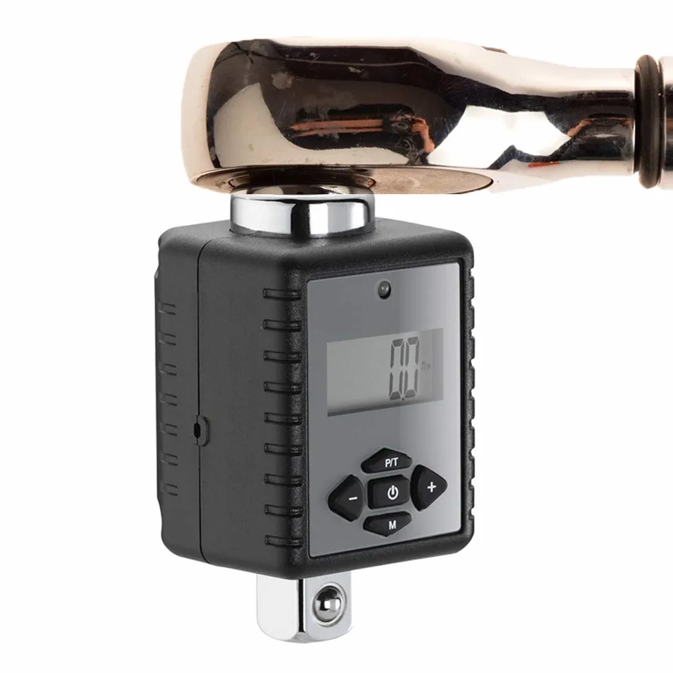 ThreeH 1/2'' (1,5 do 200 Nm) Ciężki adapter momentu obrotowego z cyfrowym wyświetlaczem LED i alarmem dźwiękowym (1/2'' napęd i zawiera adaptery do 3/8'' i 1/4'')