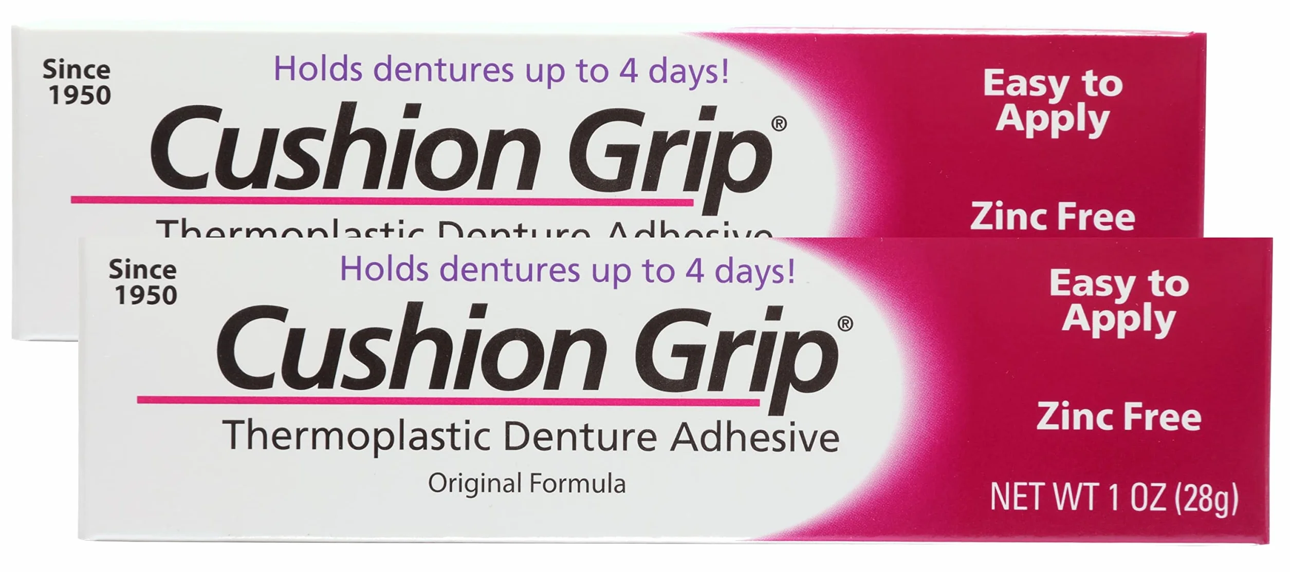 Pretrada Cushion Grip Kleje termoplastyczne do protez 28,3 g, zestaw 2 sztuki