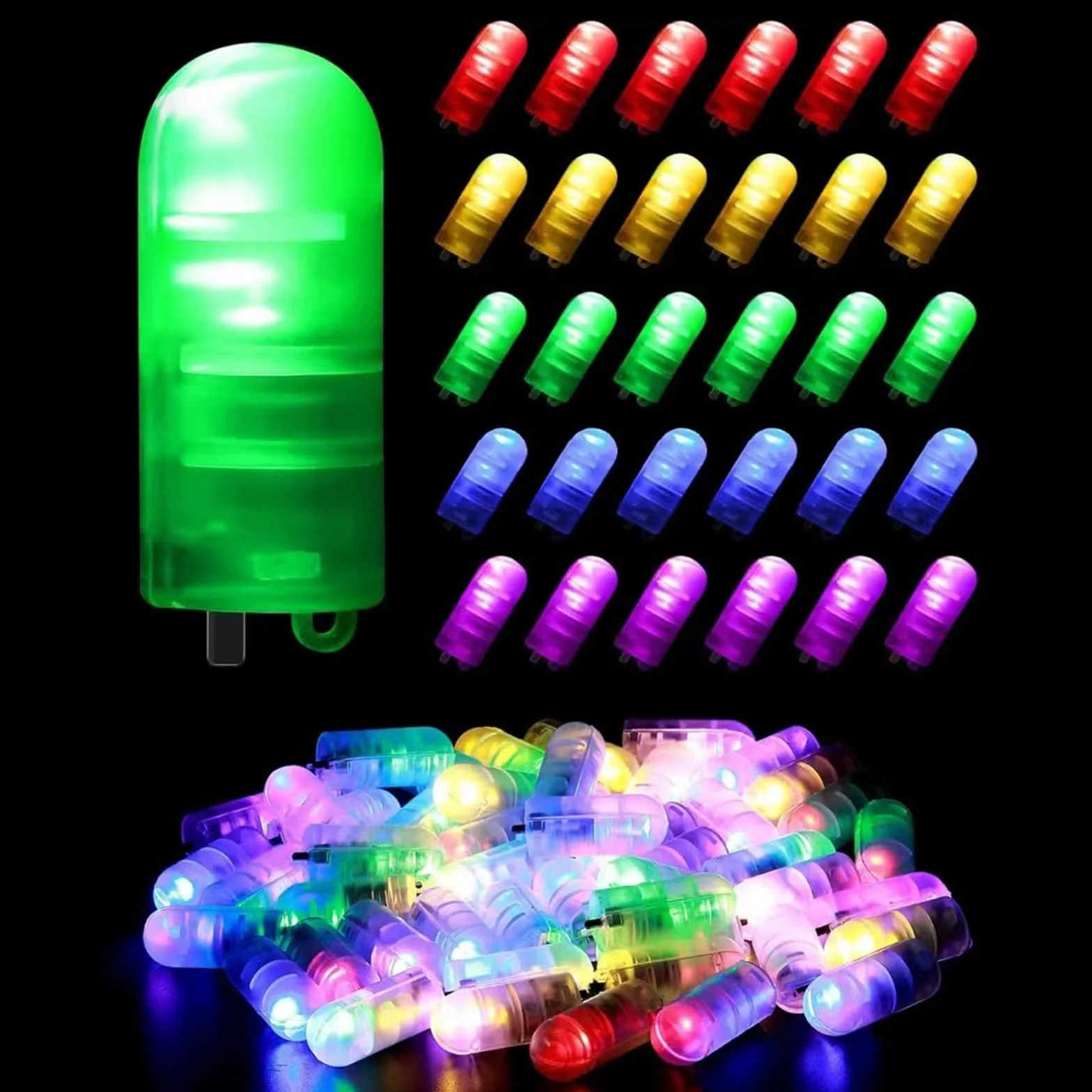 Koboko 30 sztuk mini diody LED do balonów, kolorowe mini światło LED, latarnie LED do balonów, świeczki LED do balonów, światło LED do balonów papierowych, światło LED do balonów na urodziny, wesele
