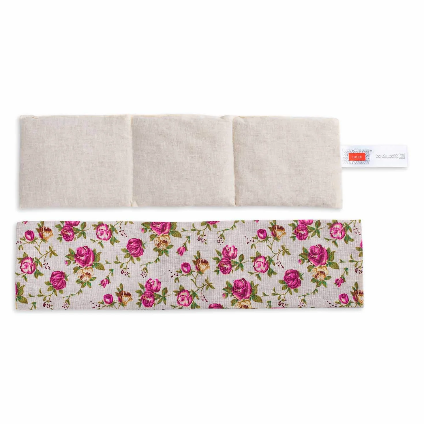 UMOI poduszka z lawendą i pszenicą zapewnia relaks i dobre samopoczucie, do podgrzewania w piekarniku lub kuchence mikrofalowej, 700 g lawendy i pszenicy, 42 cm x 12 cm (retro)