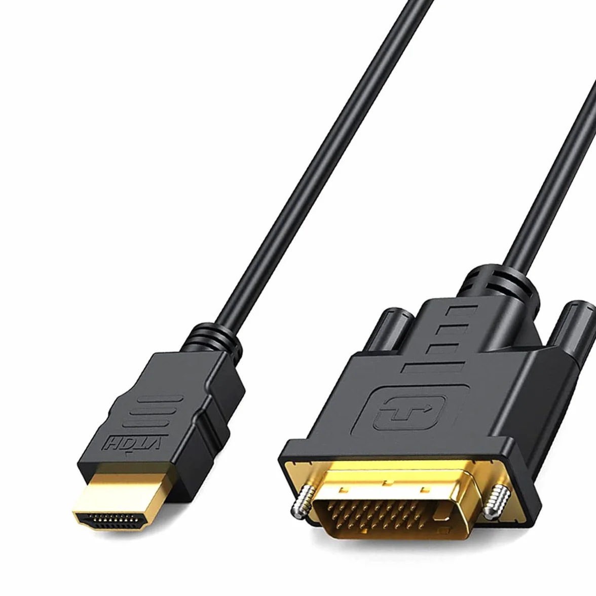 MMOBIEL HDMI do DVI Cable Adapter - dwukierunkowy DVI-D Dual Link do HDMI Cable Converter obsługuje wszystkie wysokiej rozdzielczości LCD i LED Displays, monitory i telewizory 1080p High-Speed - 2m