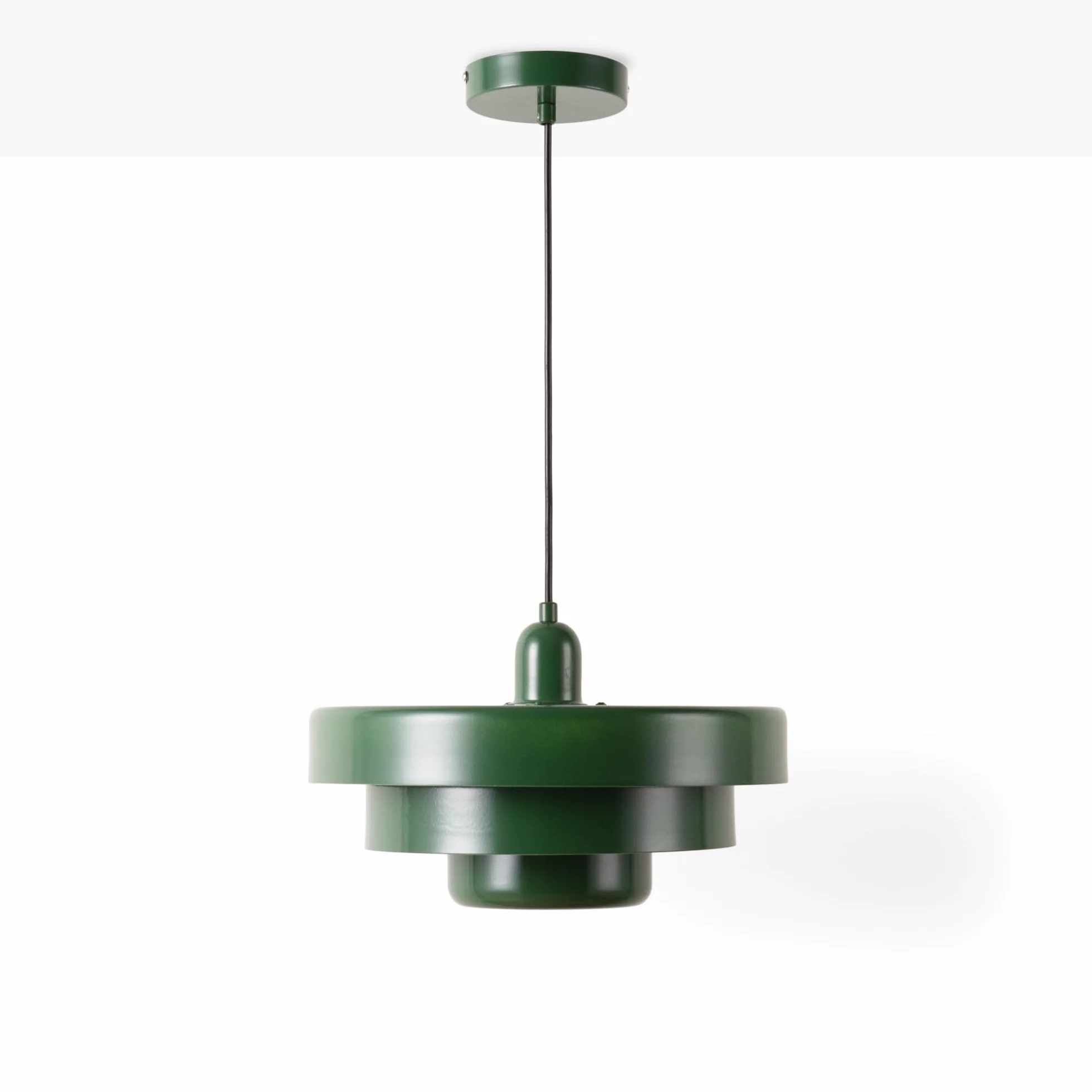 BARCELONA LED Lampa Wisząca MACARRON Zielony 3-Poziomowa, Metal Żelazo, Styl Bauhaus Minimalistyczny, Pośrednie Oświetlenie Bez Oślepiania, Klasyczna Vintage Nowoczesna Luksusowa E27