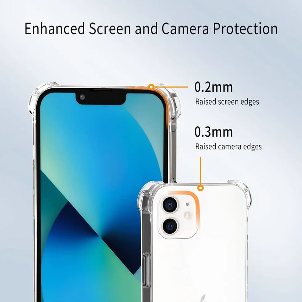 Etui XTCASE do iPhone 12 / iPhone 12 Pro przezroczyste silikonowe z naszyjnikiem, różowe złoto