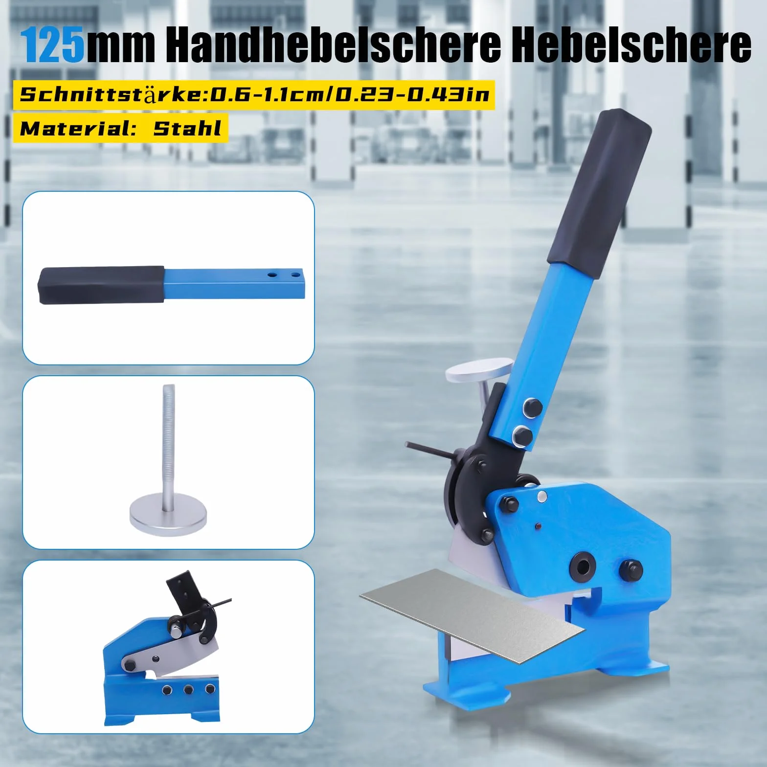Nożyce ręczne do cięcia blachy Heavy Duty, precyzyjne cięcie do blachy o grubości 6 mm, nożyce do metalu