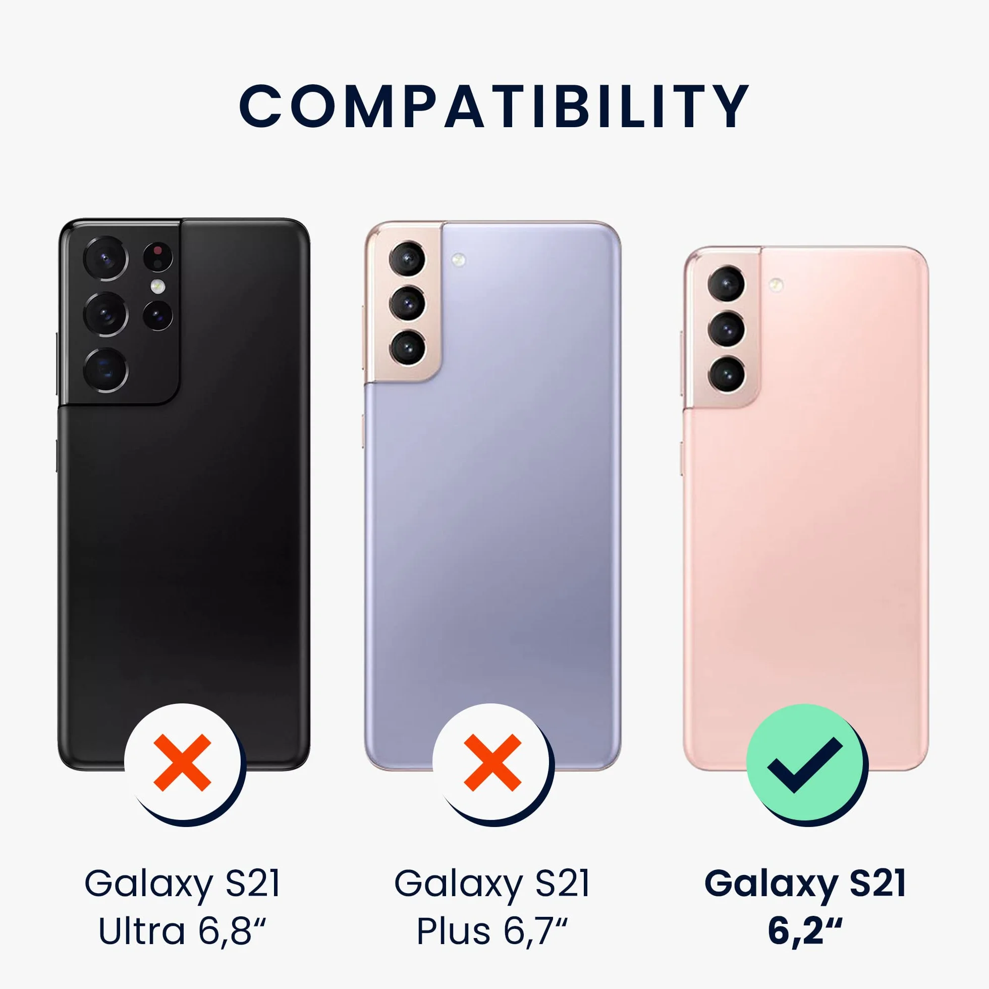 kwmobile Etui kompatybilne z etui Samsung Galaxy S21 - Etui TPU i silikon odporny na wstrząsy - Pasuje do bezprzewodowego ładowania - Czerwone uszczelnienie