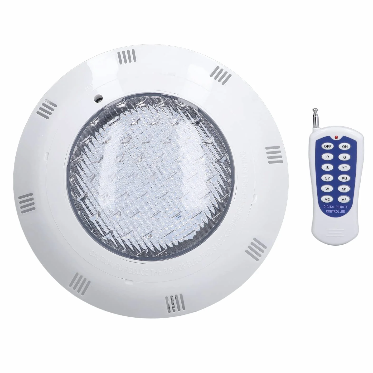 Oświetlenie Basenowe LED, AC12V RGB Multi Color IP68 Wodoodporne Oświetlenie Podwodne LED z Pilotem, Zatapialna Lampa Stawowa o Wysokiej Jasności do Basenów, Dekoracja świetlna (45 W)