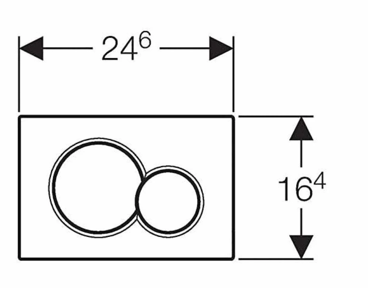 GEBERIT Sigma 01 115.770.11.5 biały podtynkowy spłukiwacz tiolet