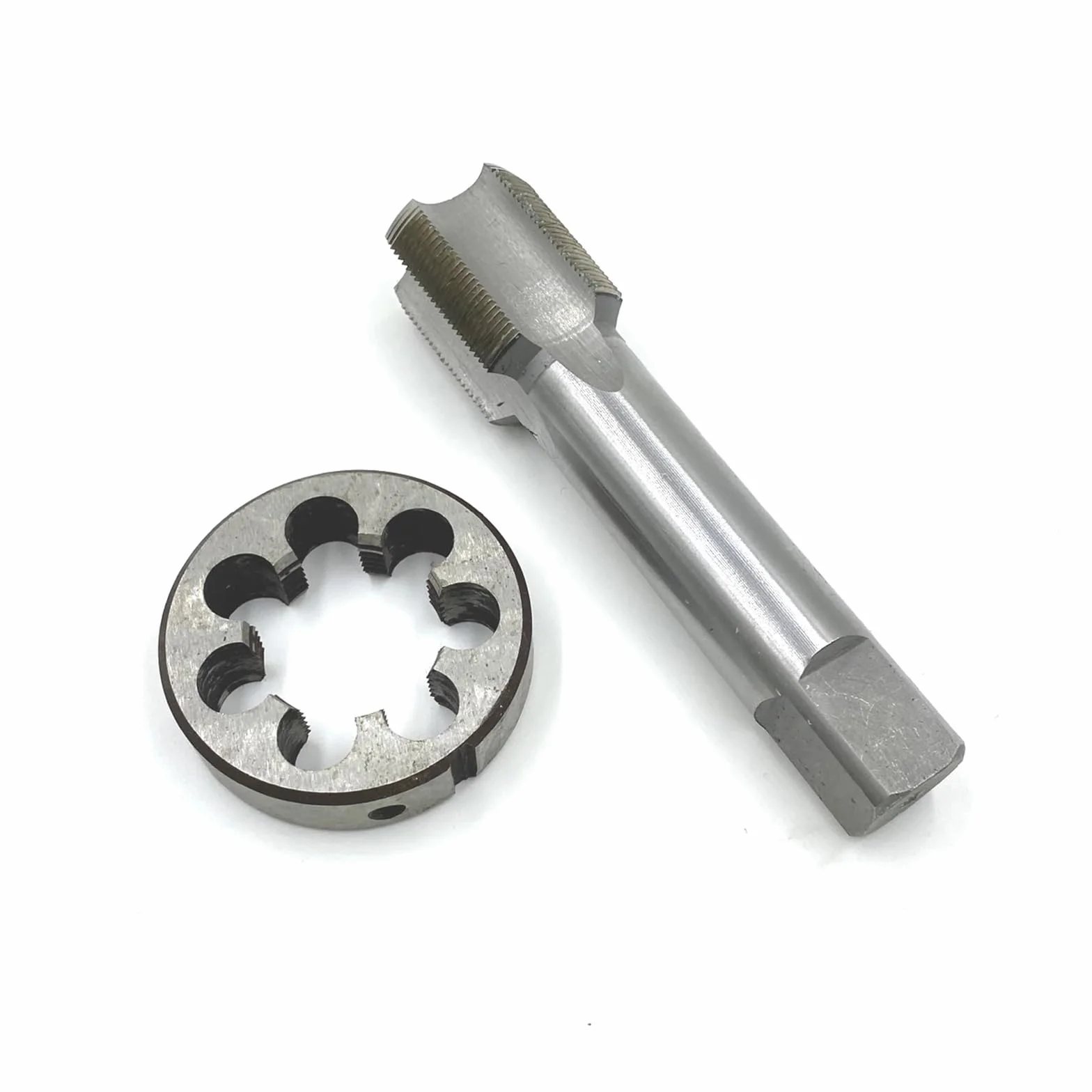 Gwintowniki, Narzynka do gwintów, 1 zestaw M30 x 2 mm, narzynki HSS, prawe, gwintowania, obróbki narzędziowej
