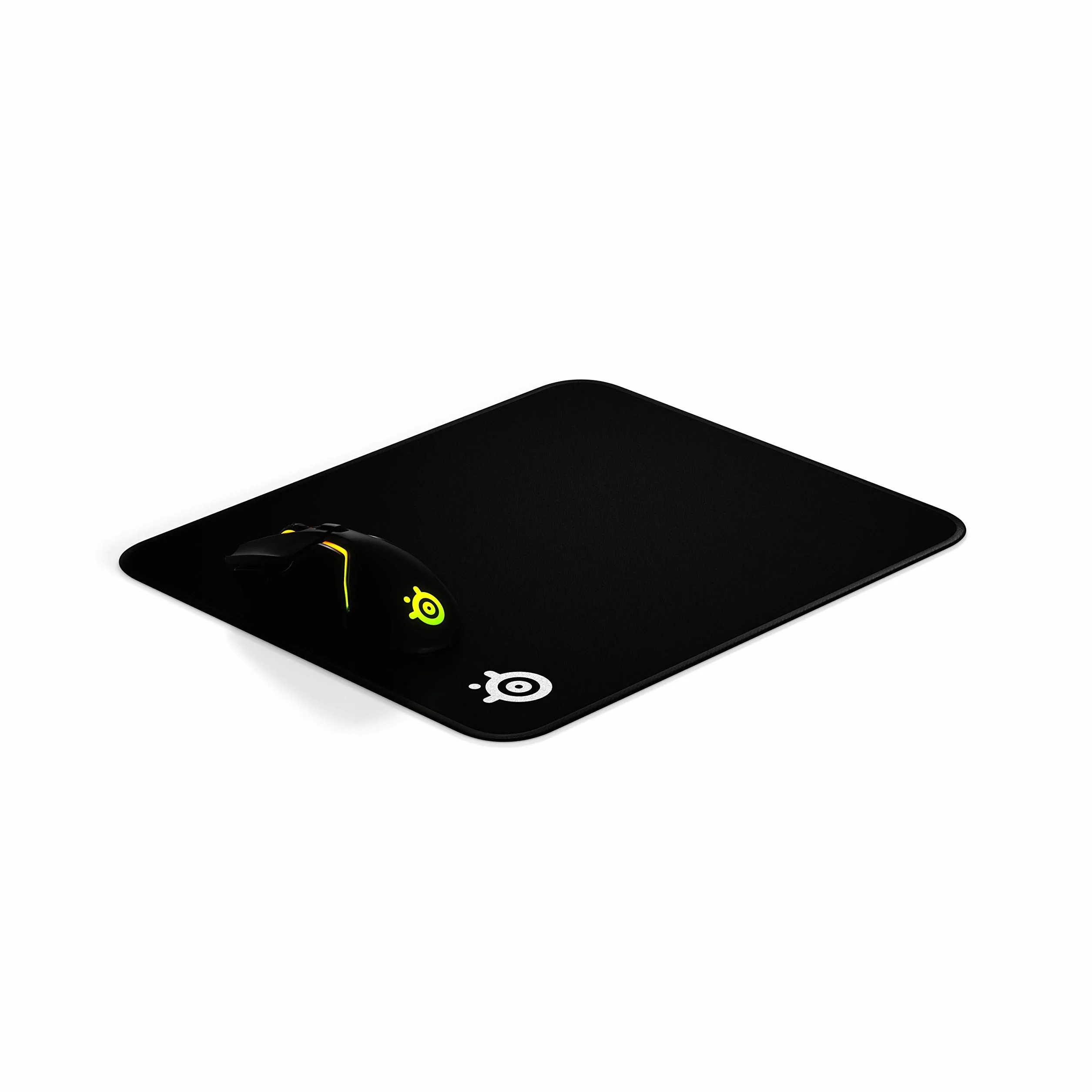 SteelSeries QcK Gaming Surface - duża tkanina z przeszytymi krawędziami - bardzo trwała - zoptymalizowana pod kątem czujników do gier - czarna
