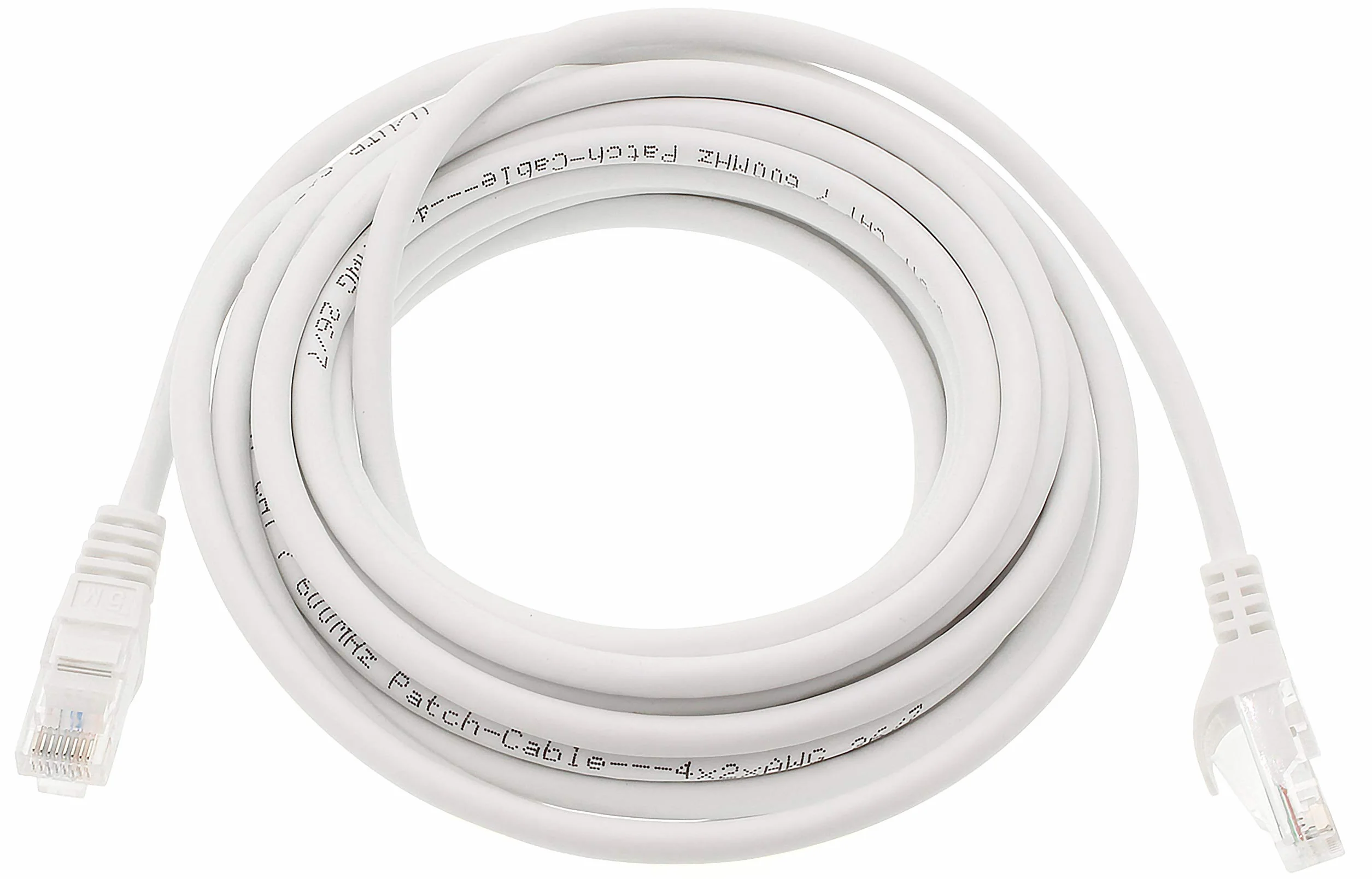 10 m kabel sieciowy, Ethernet, Lan i kabel krosowy dla maksymalnej prędkości Internetu i łączy wszystkie urządzenia z gniazdem RJ 45 biały - 1 sztuka