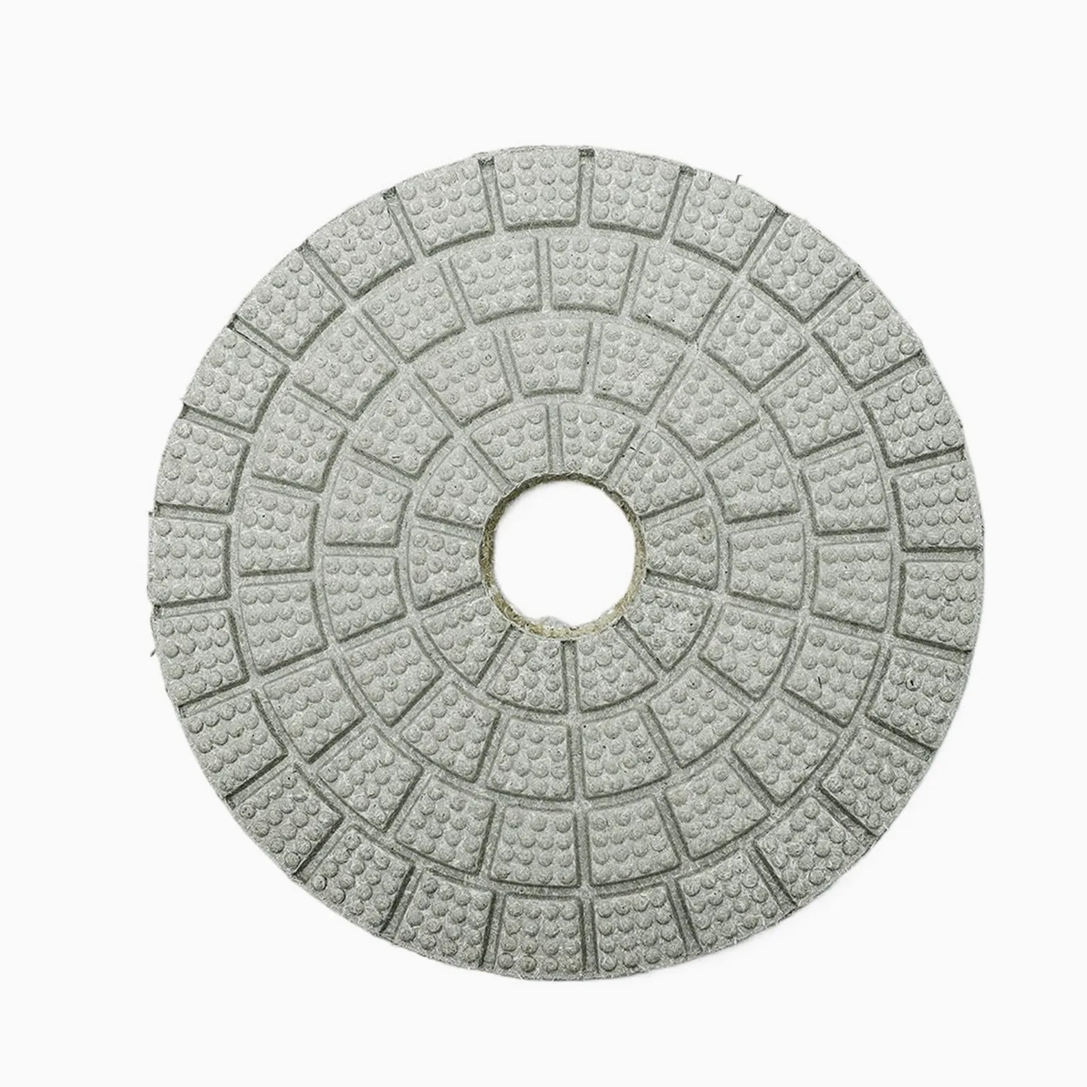 Diamentowa wykończona podkładka， Pad polerski Diamond Buff 4 cale wielokolorowy do płytek ceramicznych z kamiennego granitu i marmuru(White Buff)