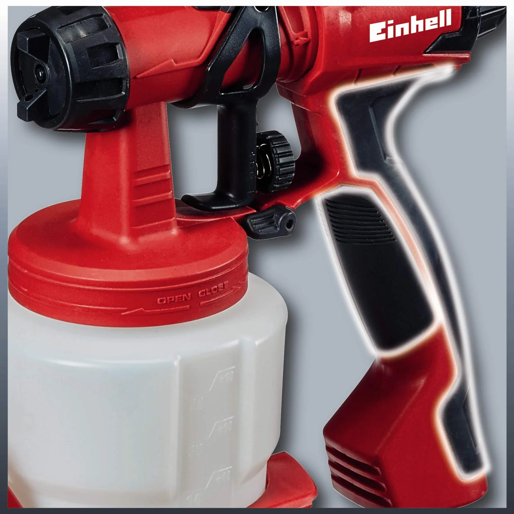 Einhell Elektryczny system natryskowy TC-SY 600 S (600 W, półstaliczny, średnie i duże powierzchnie robocze, do lakierów i lazur)