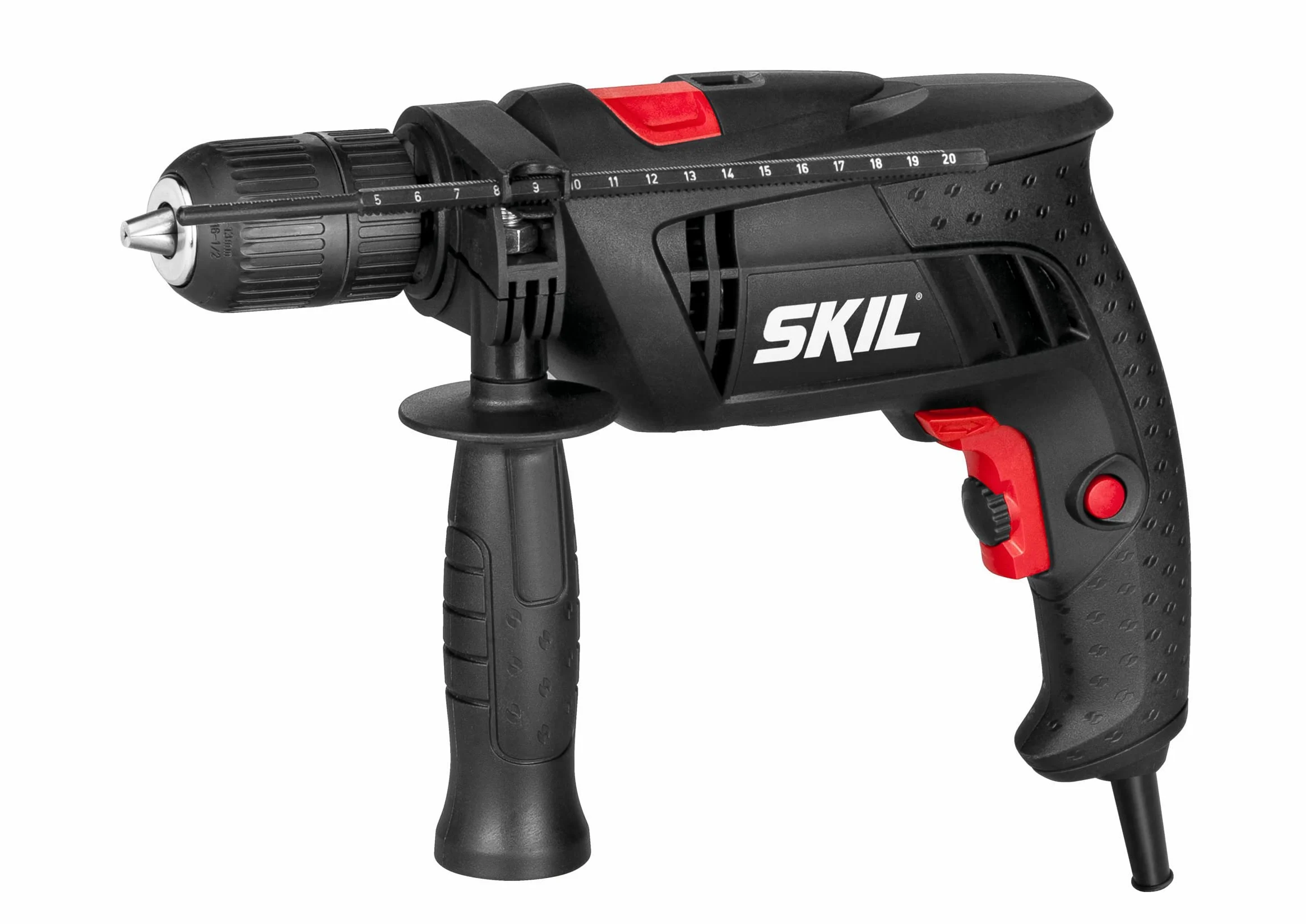 Skil Wiertarka udarowa 6290 AA (710 W, 13 mm, wybór prędkości obrotowej, ogranicznik głębokości, 3-częściowy zestaw wierteł)
