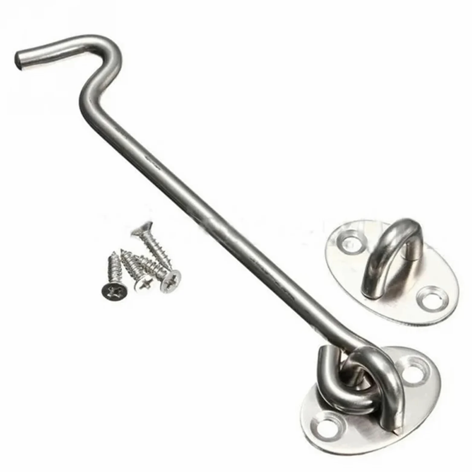 Zatrzask kabinowy ze stali nierdzewnej, 10 sztuk | Zatrzask zamka drzwi do drzwi przesuwnych do stodoły 3-8 cali(8 Inch)