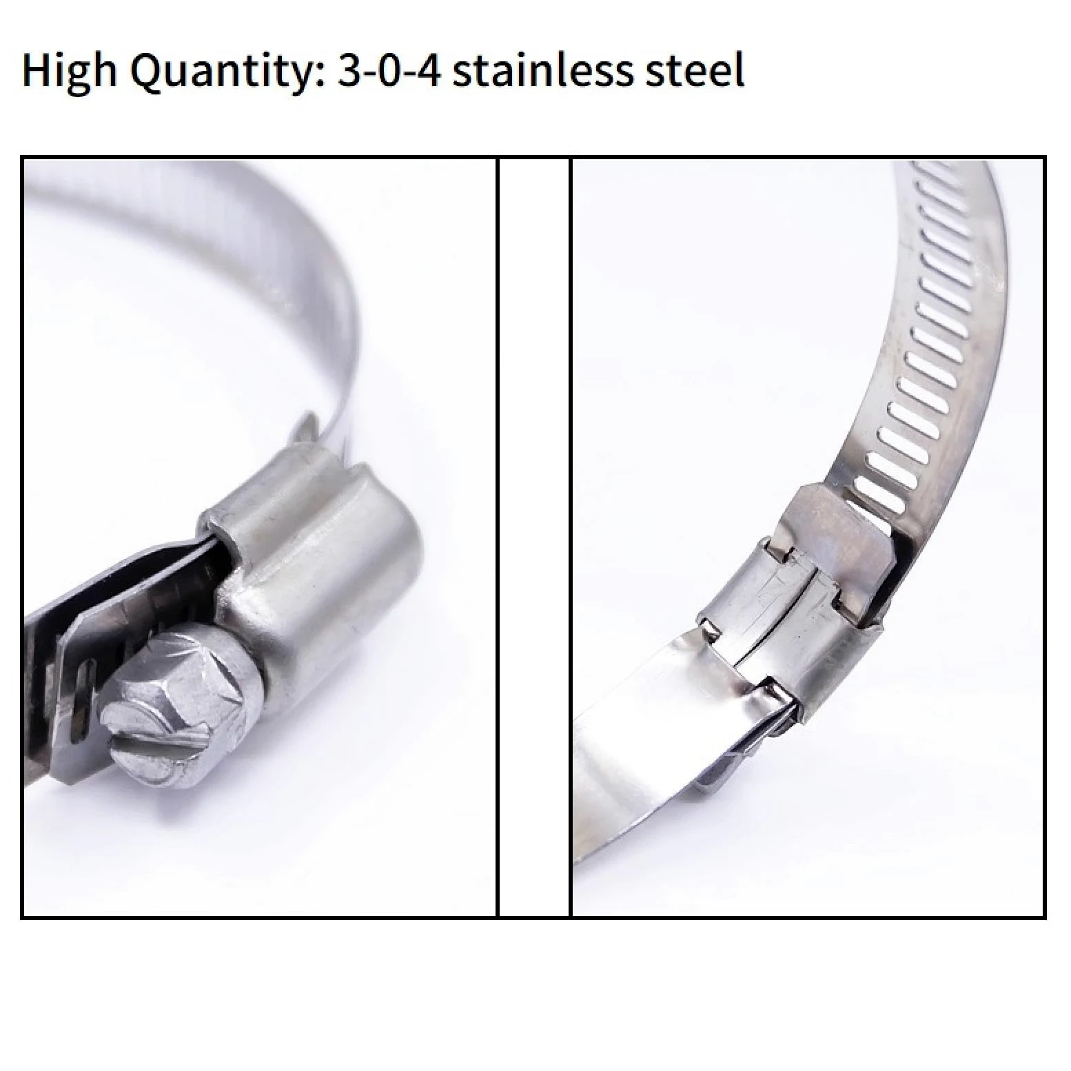 Stalowe zaciski do węży z napędem ślimakowym, 5/10 sztuk regulowane opaski do węża ze stali nierdzewnej 6mm-600mm(213-235mm X 5pcs)