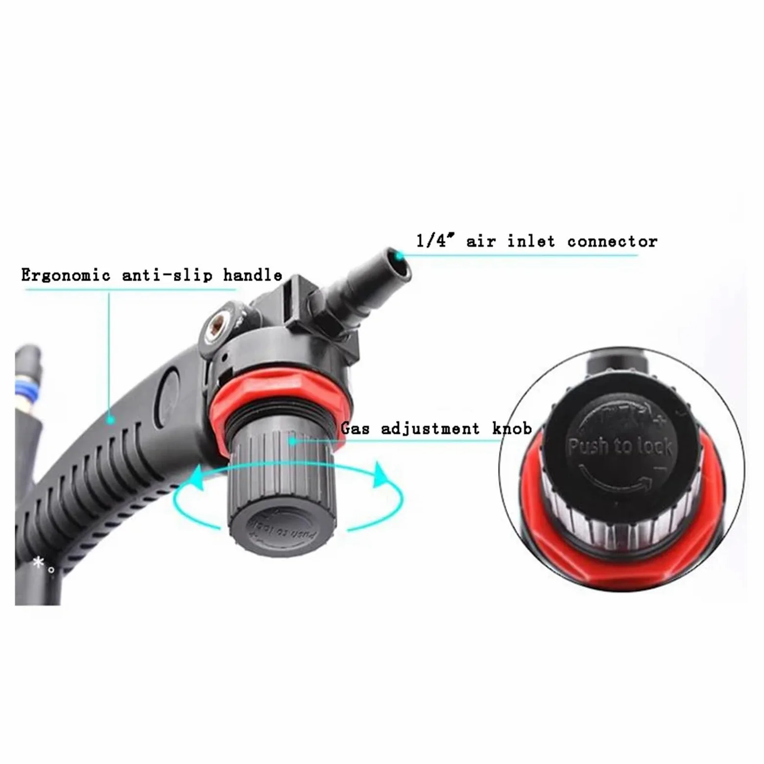 Pneumatyczny pistolet do klejenia szkła o pojemności 310 ml, regulowany pistolet z gumą powietrzną, narzędzie do nakładania twardego kleju i uszczelniacza, pistolet do uszczelniania dla profesjonalist