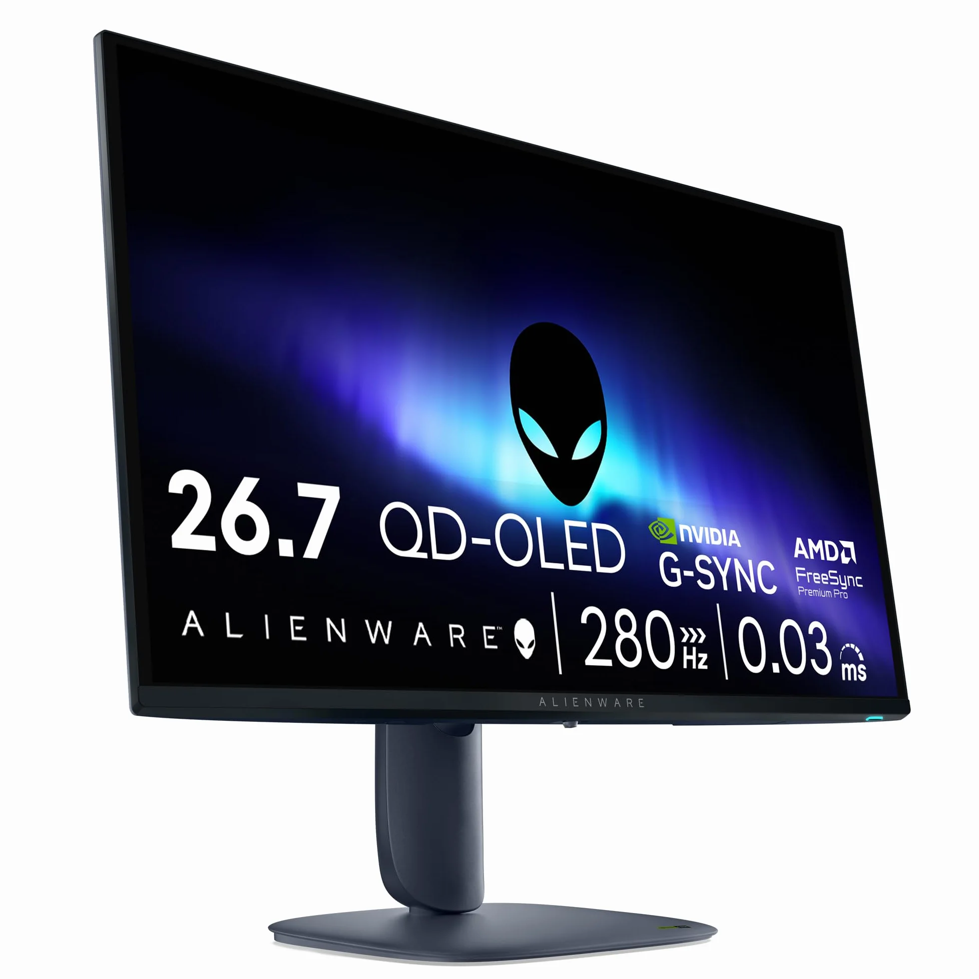 Alienware AW2725D 27" QHD 280Hz QD OLED Monitor Gaming 0,03ms G-SYNC FreeSync Premium Pro HDR True Black 400