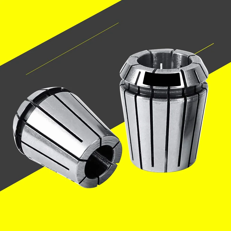 SIXRUN ER32 19 Sztuk Zestaw Tulei Zaciskowych Sprężynowych 2mm-20mm Precyzyjne Tuleje Zaciskowe z Samozwalnianiem do Frezarki CNC, Tokarki, Grawerki