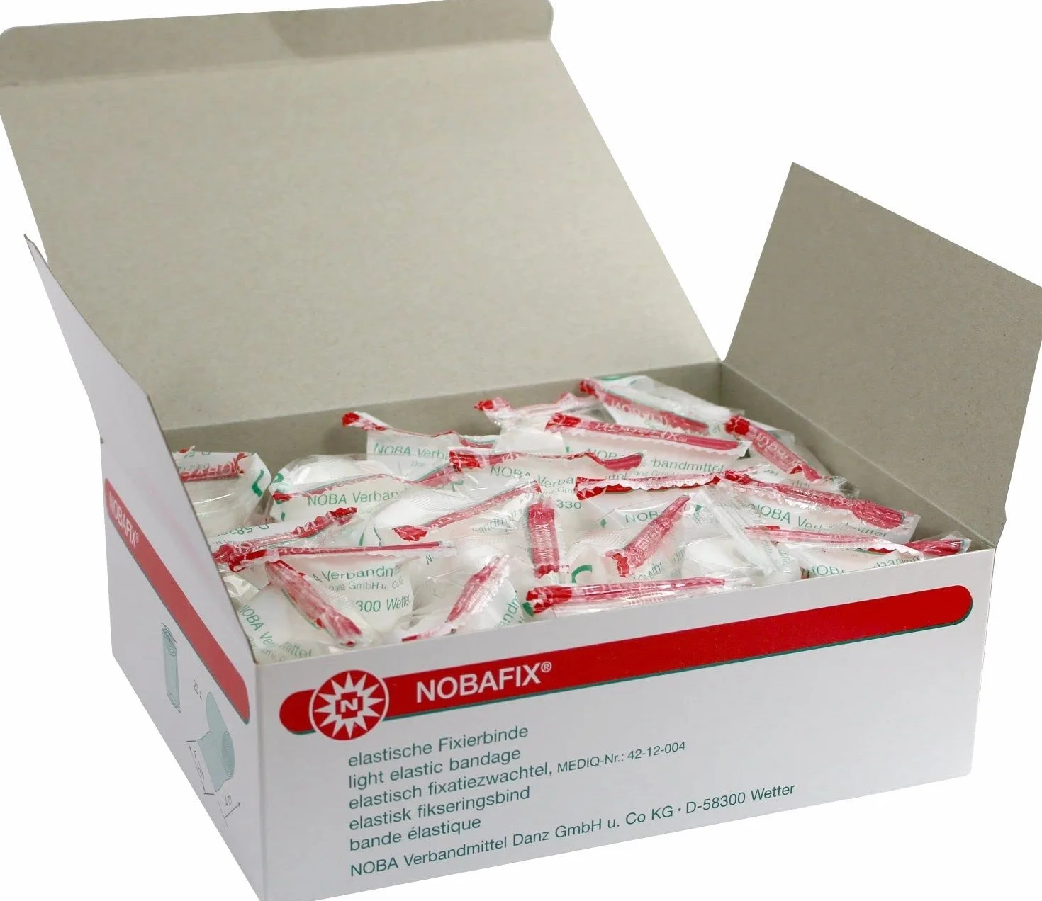 Nobatex w folii elastyczne bandaże do mullowania, 20 sztuk firmy Nobamed (4 cm x 4 m)