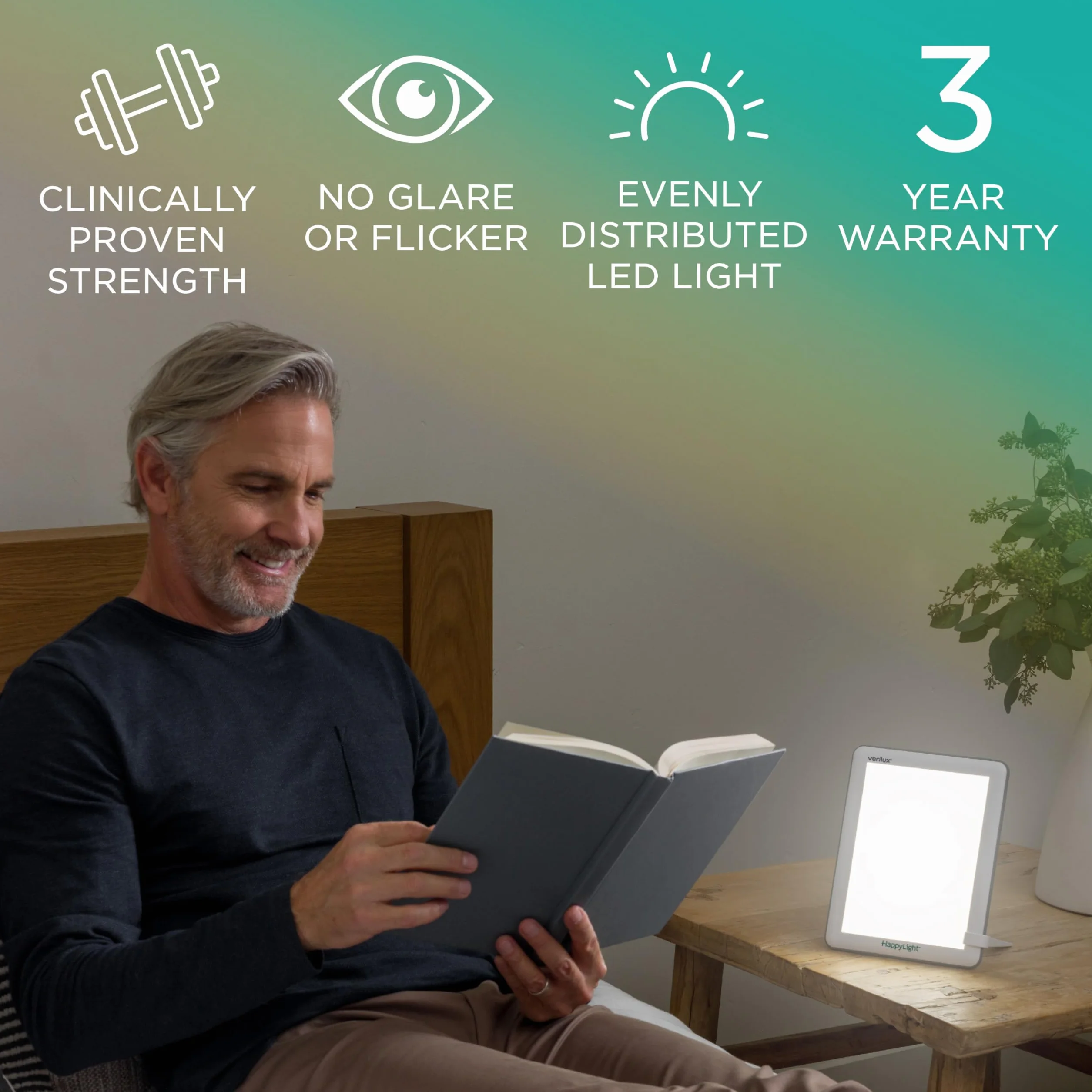 Verilux HappyLight VT22 Lampa do terapii światłem 100000 Lux z soczewką 35"