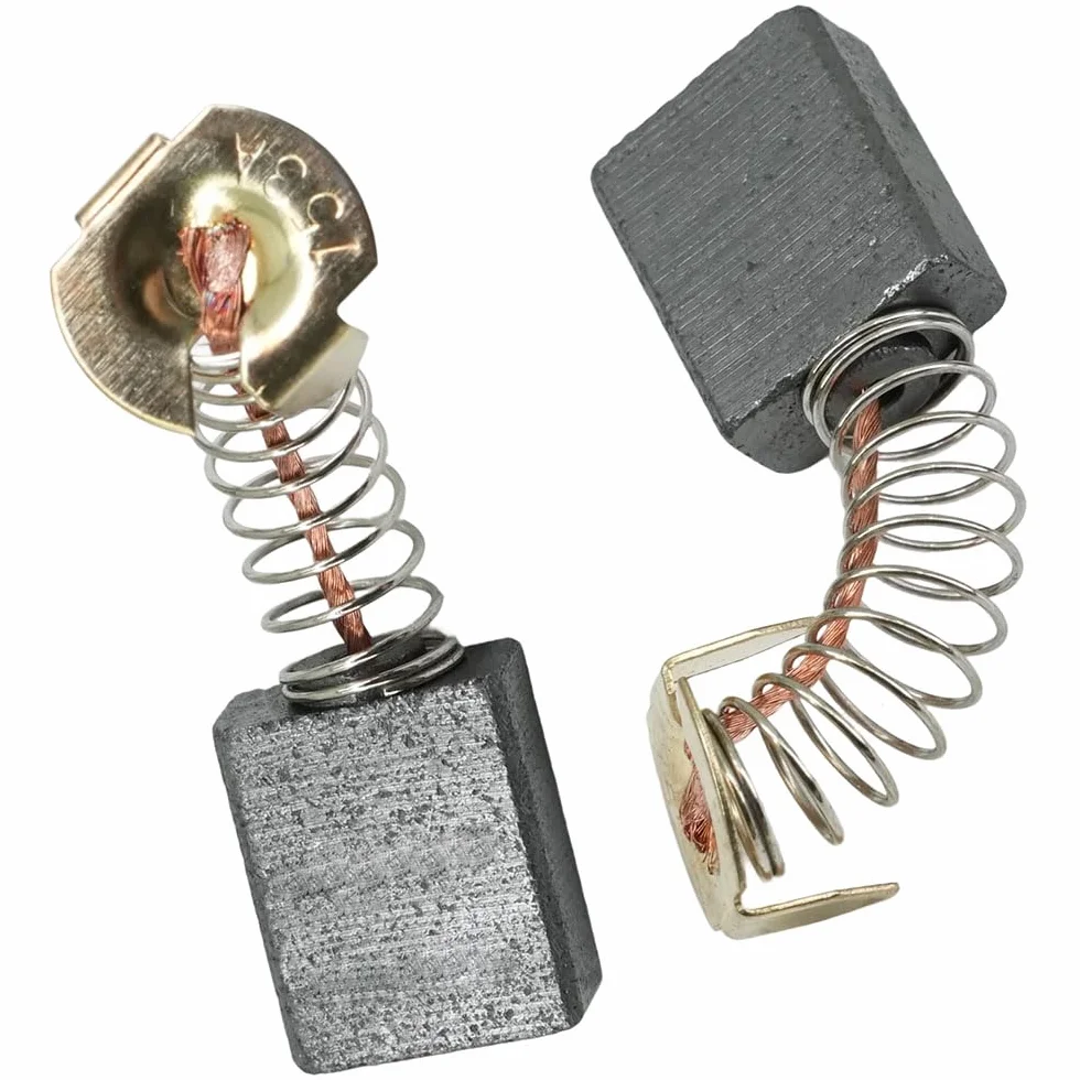 Selyse 10 sztuk szczotek węglowych do silników zamiennych, szczotek węglowych do wiertarek i szlifierek kątowych, 6,5 x 13,5 x 18 mm