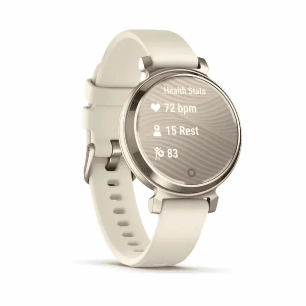 Garmin Lily 2 Smartwatch Fitness, Cream Gold/Coconut