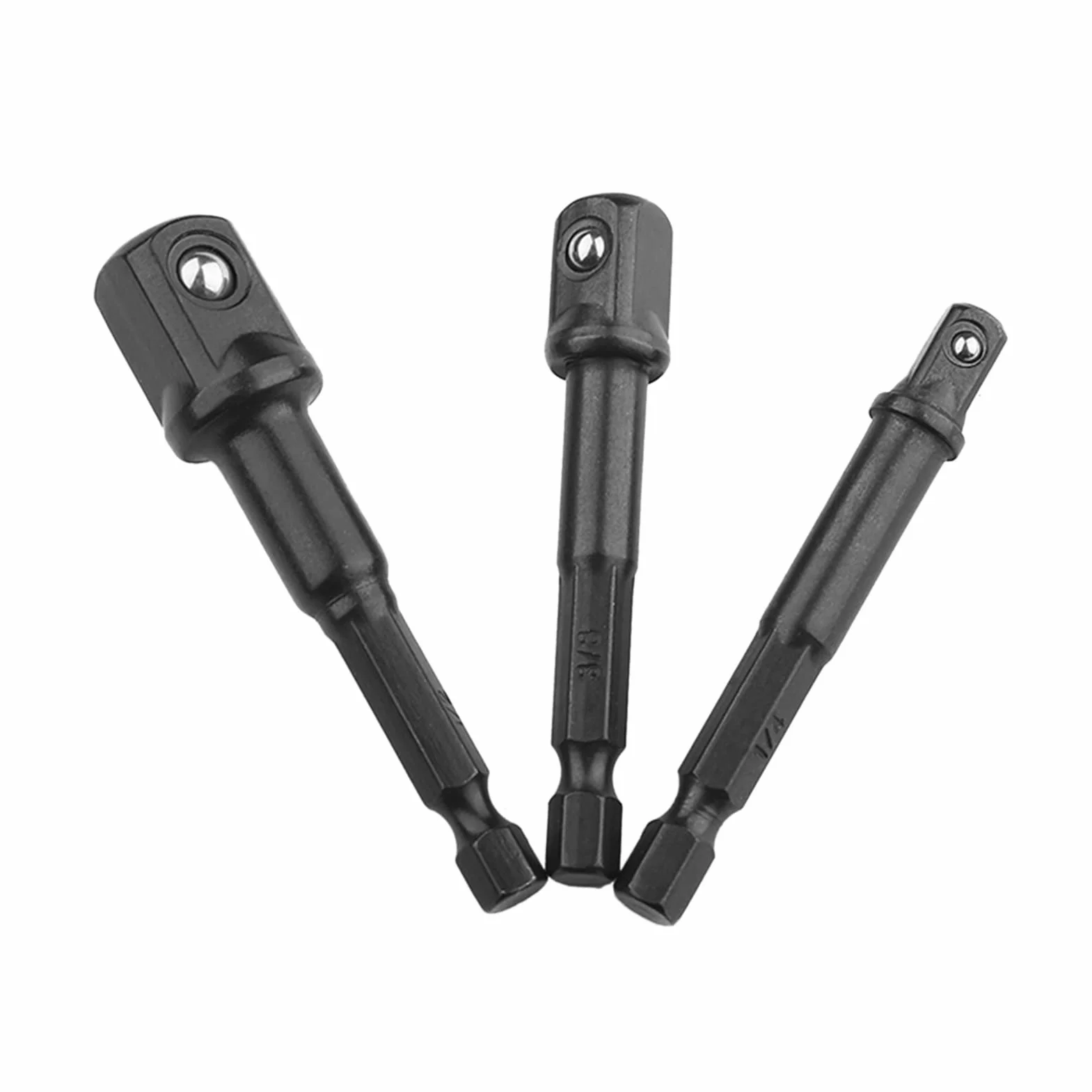 Adapter z gniazdem sześciokątnym, przedłużacz udarowy i adapter gniazda, zestaw wierteł z chwytem łączącym, przenośny (7 szt.)