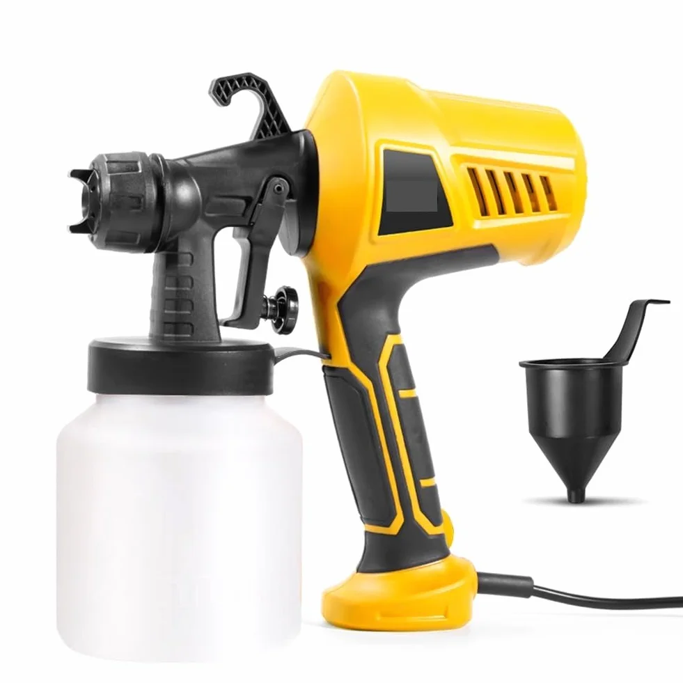 Pistolet natryskowy, Elektryczny pistolet natryskowy 500 W 1000 ML pistolet do malowania domowego kontrola przepływu łatwe natryskiwanie regulowana dysza do mebli/ścian/ogrodzeń | 500w 0.8L
