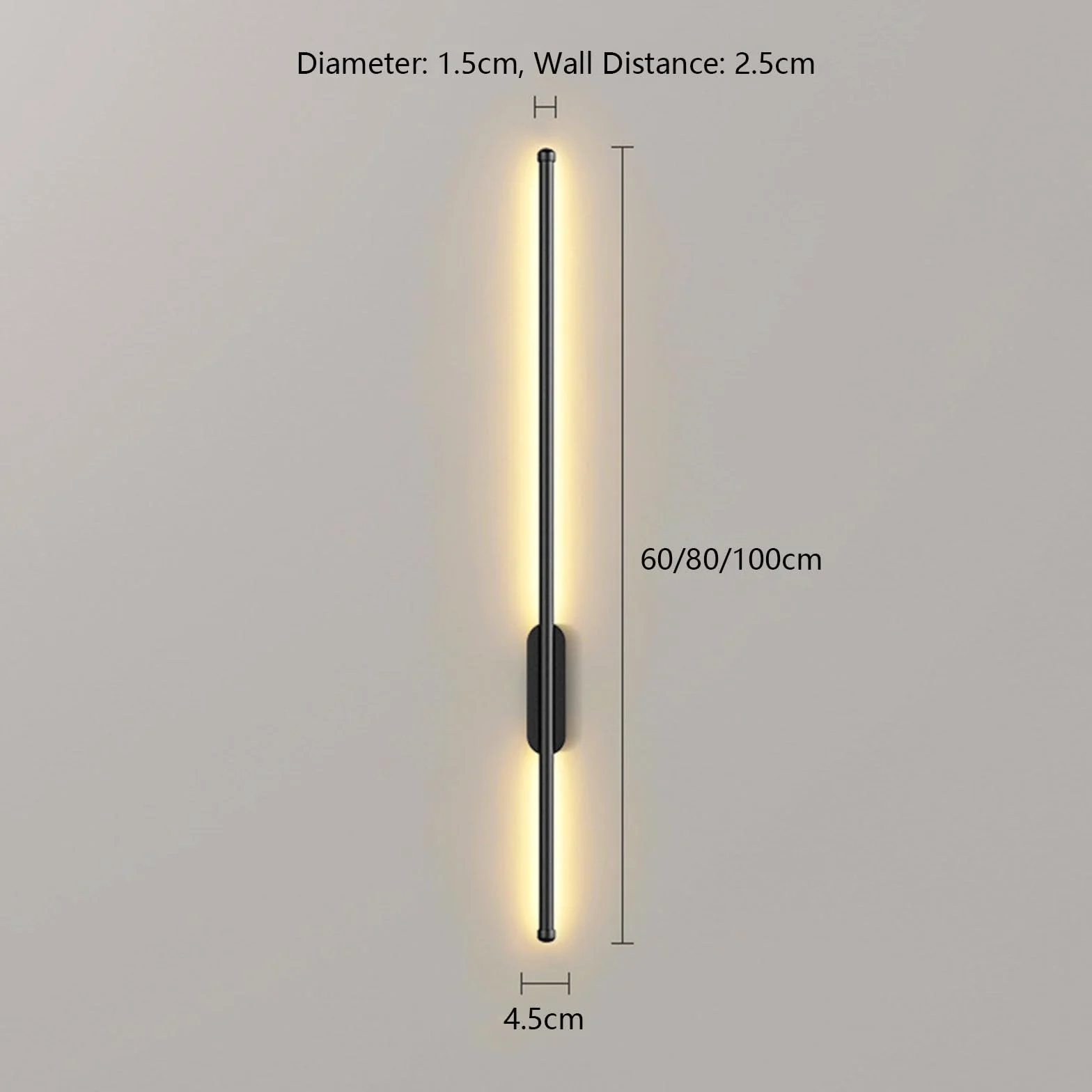 Lampy ścienne LED, zasilane bateryjnie, bezprzewodowe, USB-C do ładowania, długa taśma, liniowa lampa kinkiet z pilotem zdalnego sterowania