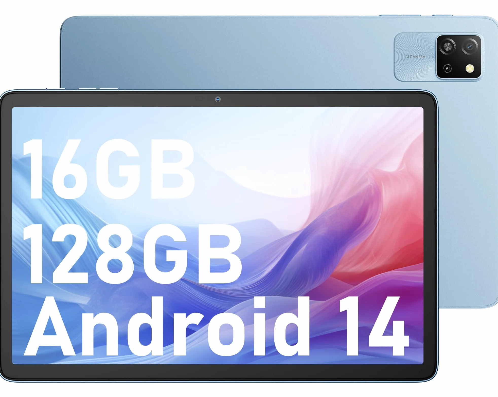 Blackview Tablet z systemem Android 15 Tab 60 WiFi 10 cali, tablet PC, 12 GB RAM + 128 GB ROM/2 TF, WiFi 6 Widevine L1, tryb PC 5100 mAh, tablet do gier, podwójny aparat 8 MP+5 MP/WPS Suite/HD IPS