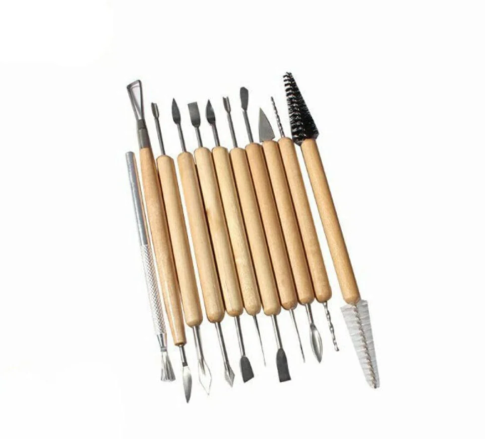 Narzędzia Rzeźbiarskie Dłuta Do Drewna Narzędzia Rzeźbiarskie Dłuto 11 Sztuk Ceramika Clay Rzeźba Wood Carving Narzędzie Zestaw Narzędzi Wood Modele Art Projekty Narzędzia Rzeźba Zestaw Szczegóły Dłut