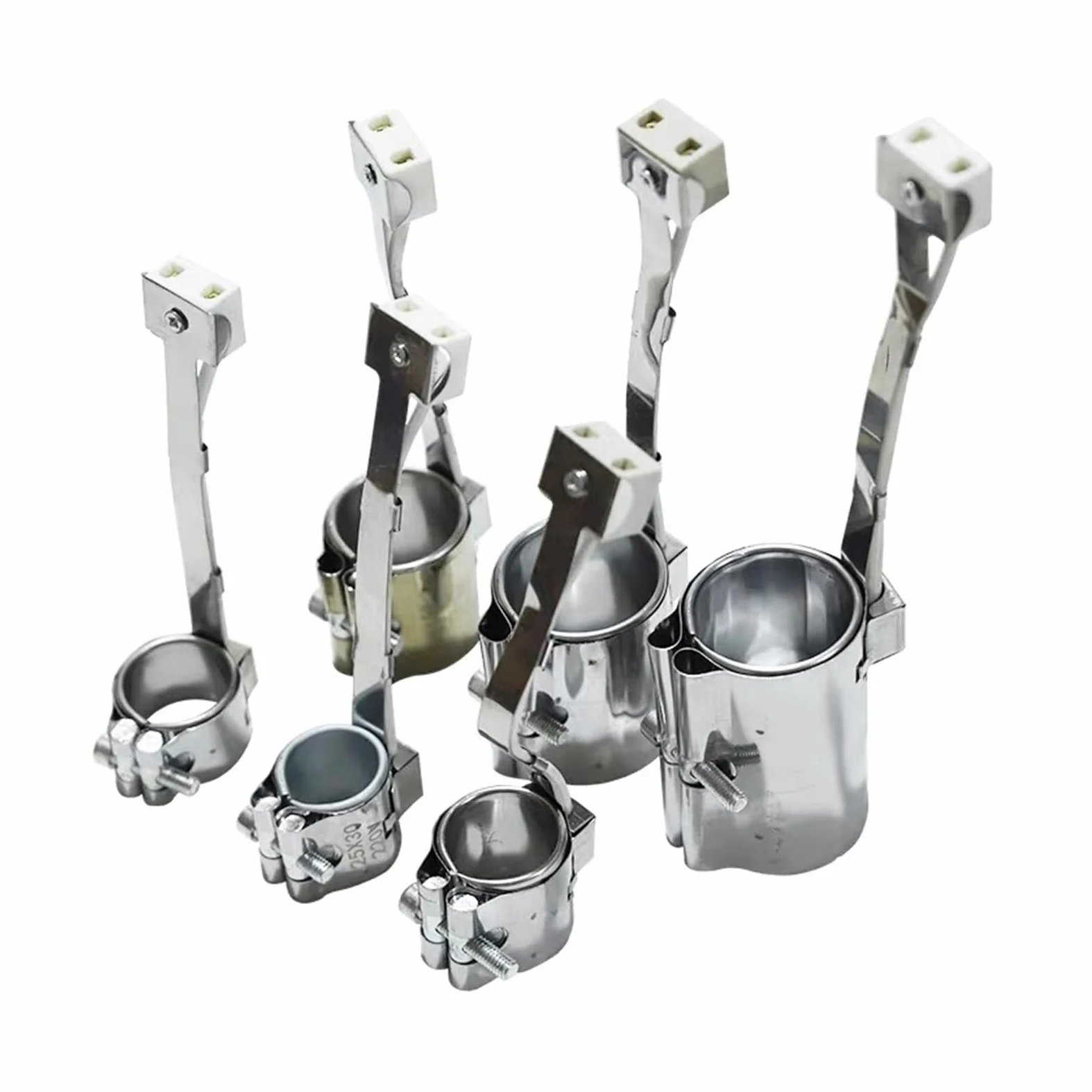 10 sztuk ceramicznych grzejników taśmowych 220 V, element grzejny, grzejnik taśmowy ze stali nierdzewnej, pierścień grzewczy do wtryskarek (ID40 mm wysokość 55 mm)