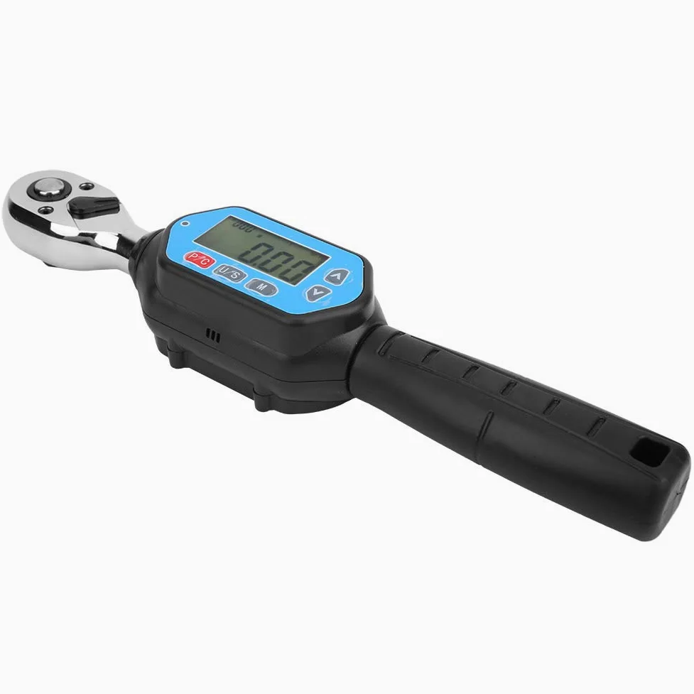 Hyuduo Cyfrowy Klucz Dynamometryczny 3 8 Cali Elektroniczny Klucz Grzechotkowy 60 Nm 72 Zęby Dokładność ± 2% Plastikowy Korpus do Naprawy Samochodów Mechanika Konserwacji Rowerów