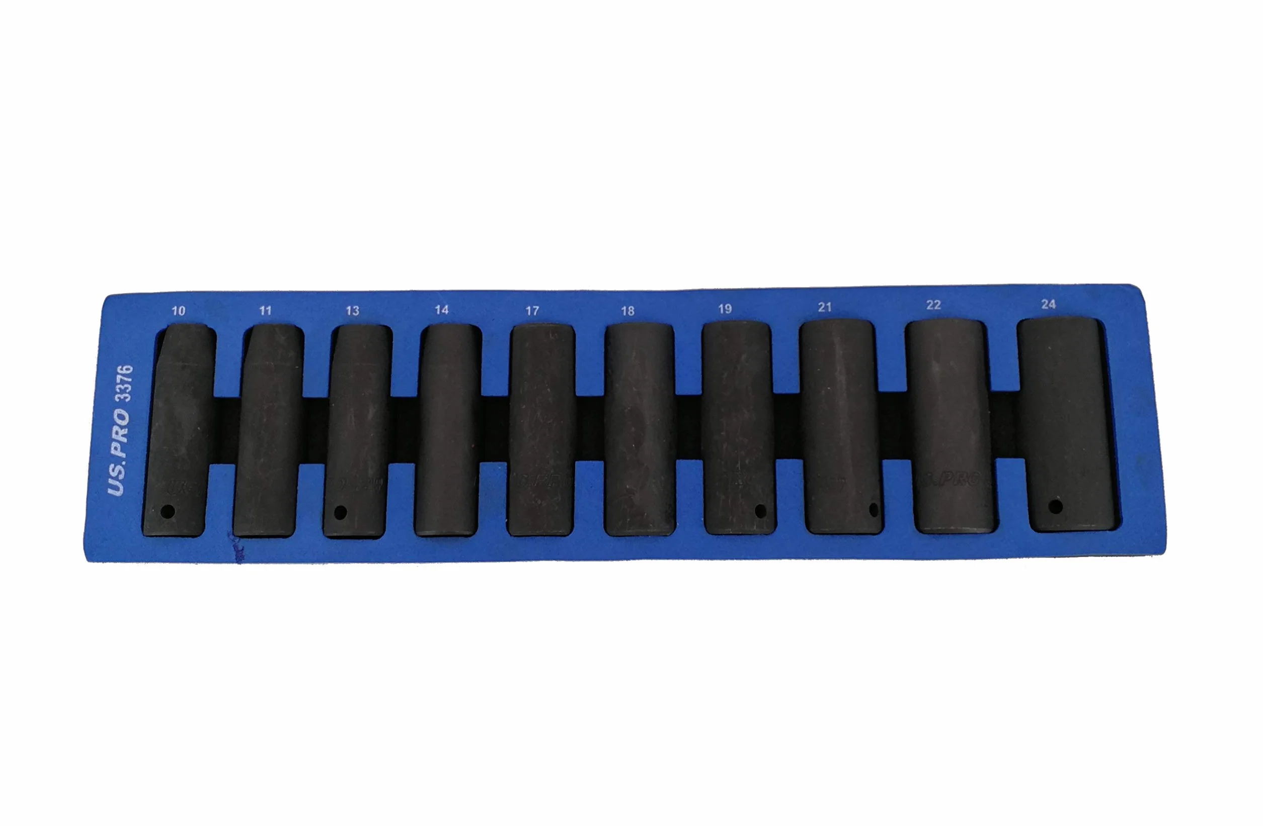 Wkład do wózka warsztatowego pełny 1/2" wkrętak udarowy zestaw nasadek 10-24 mm 10-częściowy