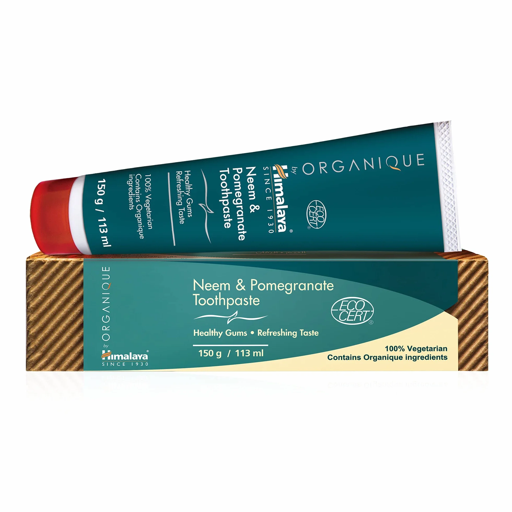 Himalaya ORGANIQUE Ograniczna Pasta do Zębów Z Neem i Granatem 150 ml