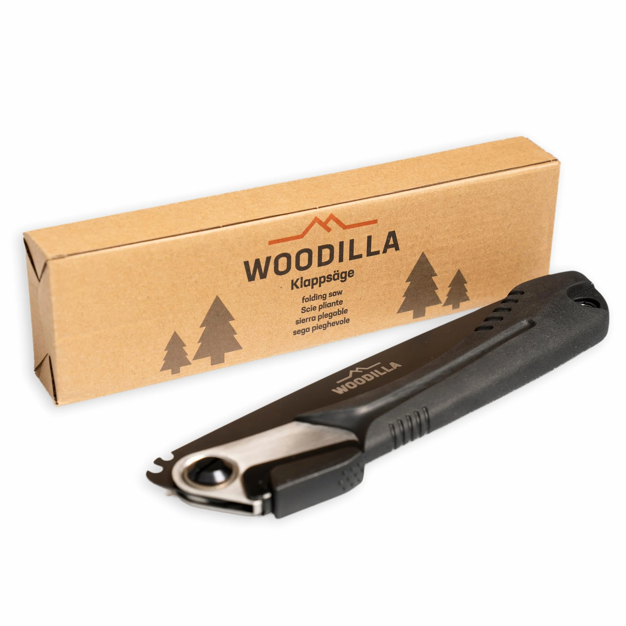 Zewnętrzna ręczna klappsäge von Woodilla - Handsäge, ergonomiczna składana Säge für den Garten, Multifunktionssäge mit stabiler Klinge (21 cm)
