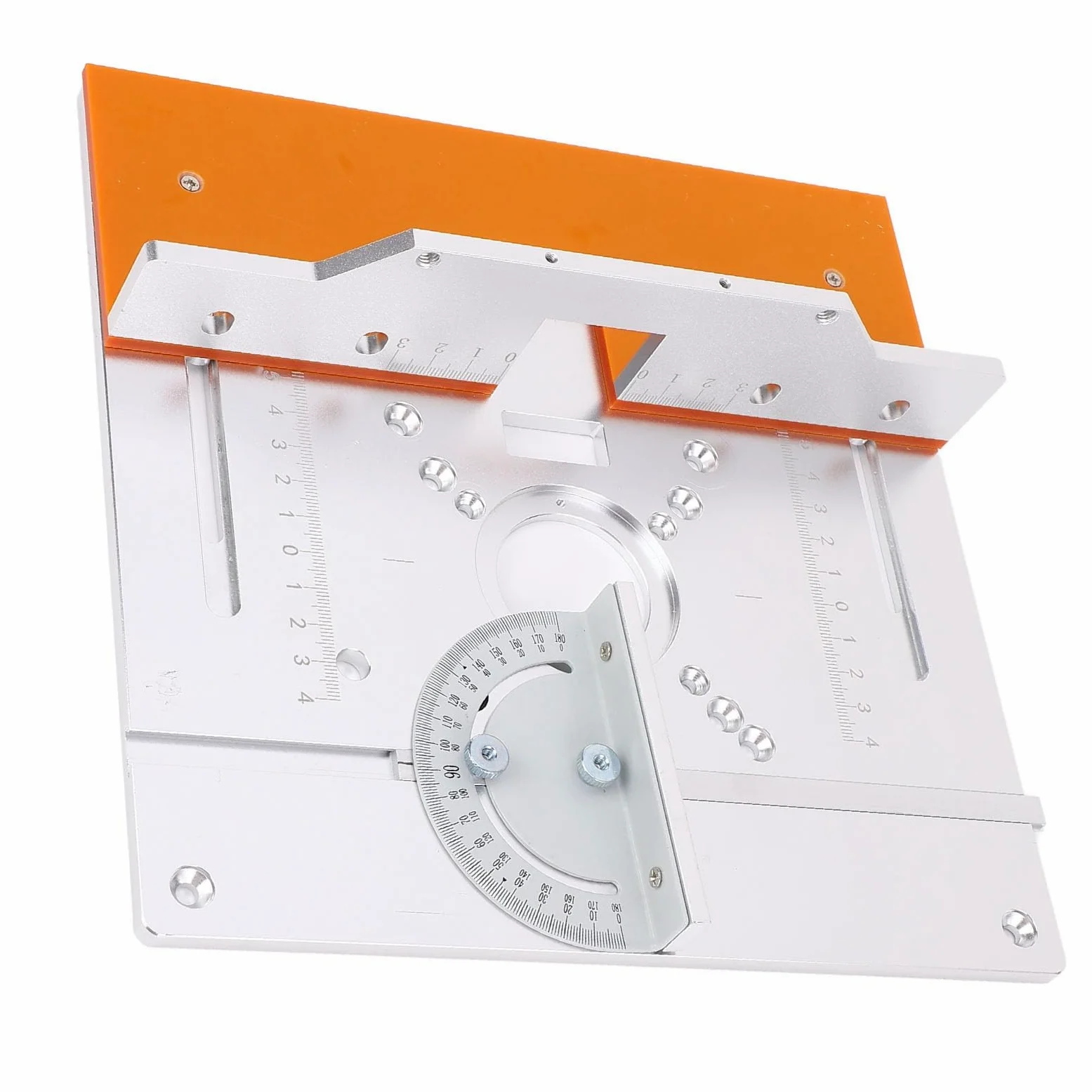Aluminiowa Płyta Routera Wydajny stół do Obróbki Drewna do Maszyny do Przycinania, łatwy w Użyciu dla Stolarzy Wentylatory DIY Aluminium 8 Mm z [Przycinanie Stołu, Fazowanie rowków]