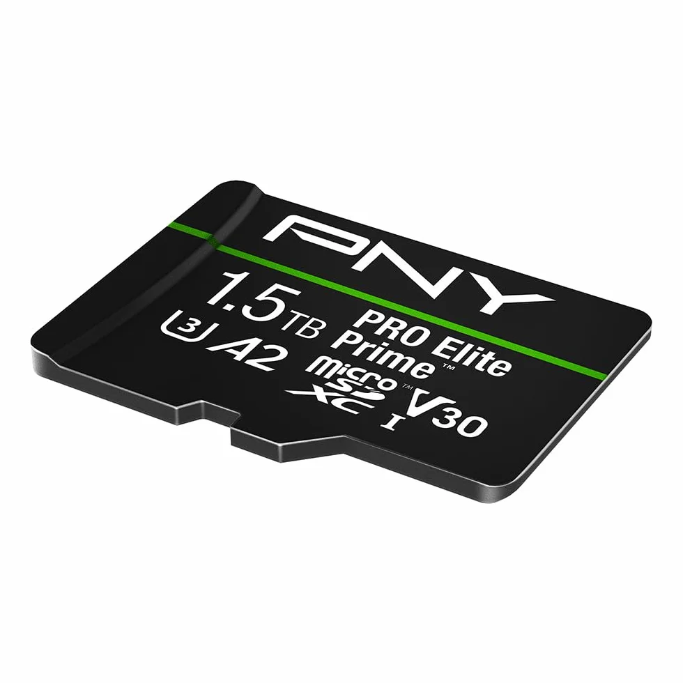 PNY 1.5TB PRO Elite Prime Class 10 U3 V30 A2 microSDXC Flash Memory Card + adapter SD do 200MB/s 4K UHD