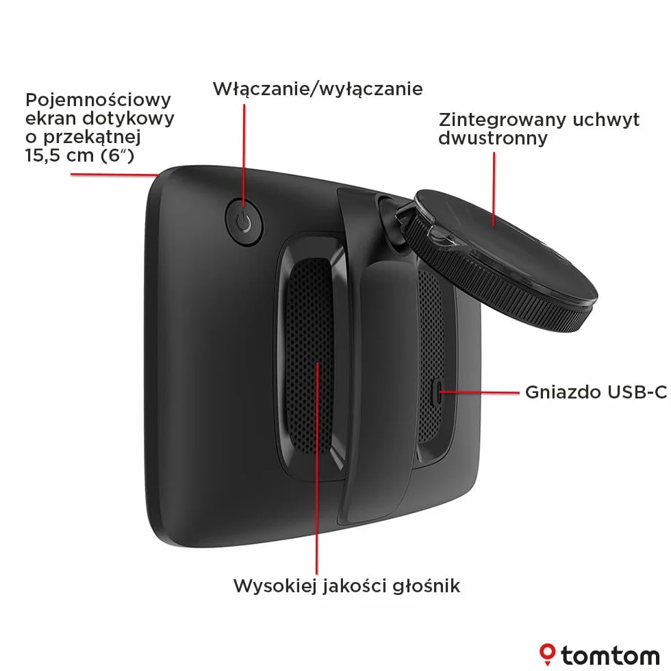 TomTom GO Advanced 6-calowy nawigacja GPS z mapami świata, fotoradary, Wi-Fi