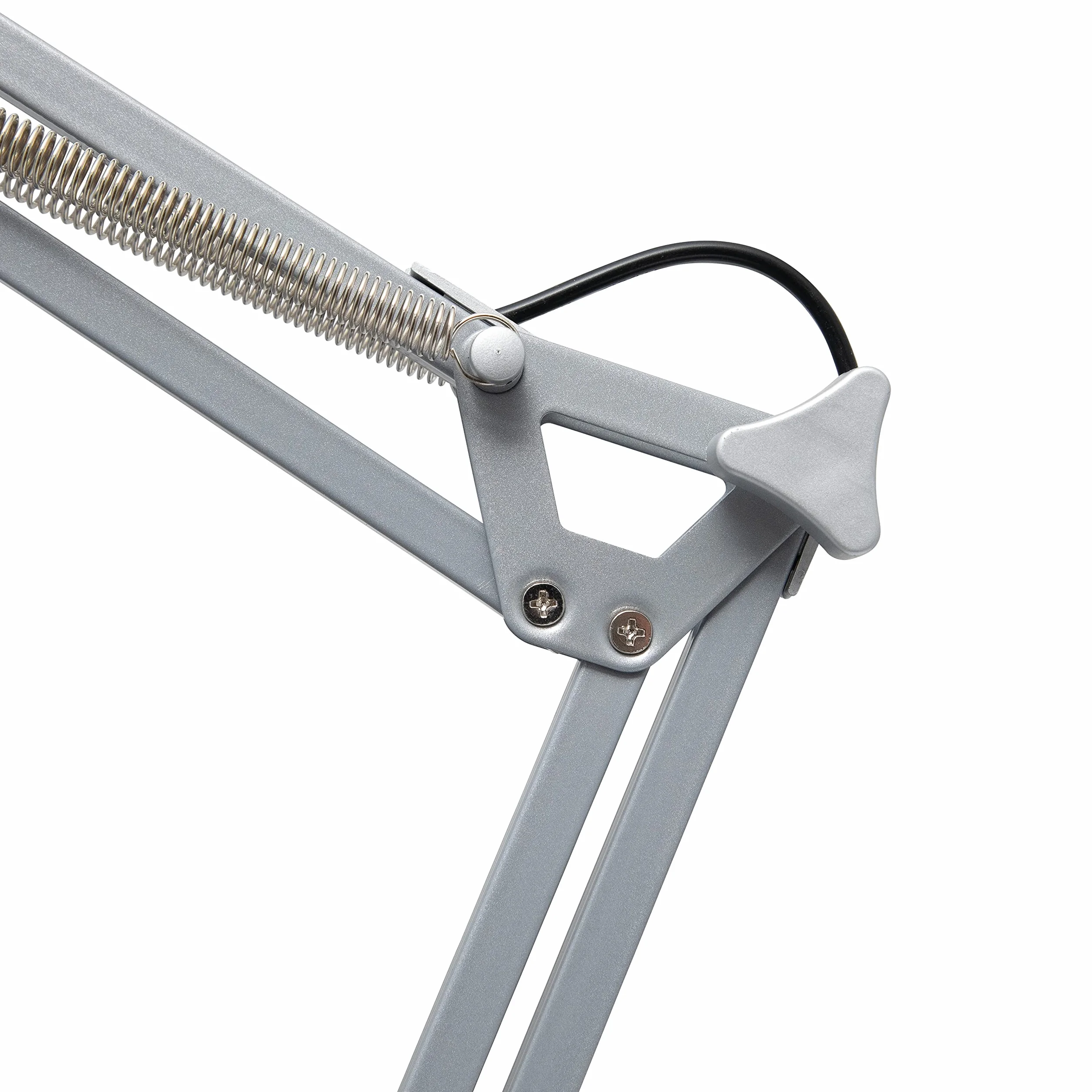 MAUL Lampa Biurkowa MAULstudy Regulowana Lampa Zaciskowa z Ramieniem Przegubowym do Biura i Biurka Elegancka Lampa Biurkowa Led z Metalu Ekskluzywne Żarówki Led Srebrna