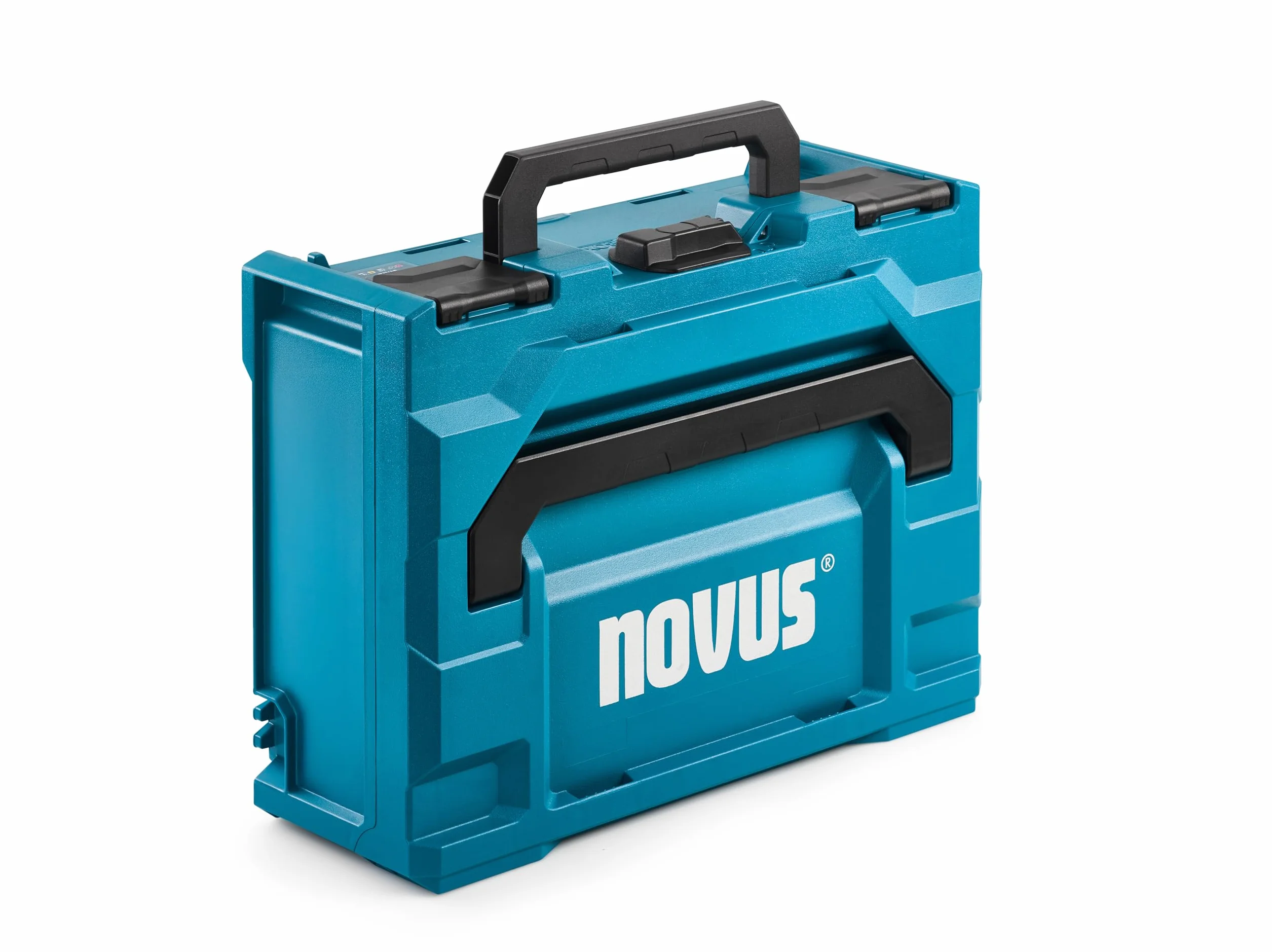 NOVUS TOOLS metaBOX 145 z wkładką, system transportu i przechowywania narzędzi, bez zawartości, wymiary 396 x 296 x 145 mm, pojemność 11,2 l, wkładka do walizki do akumulatorów Novus