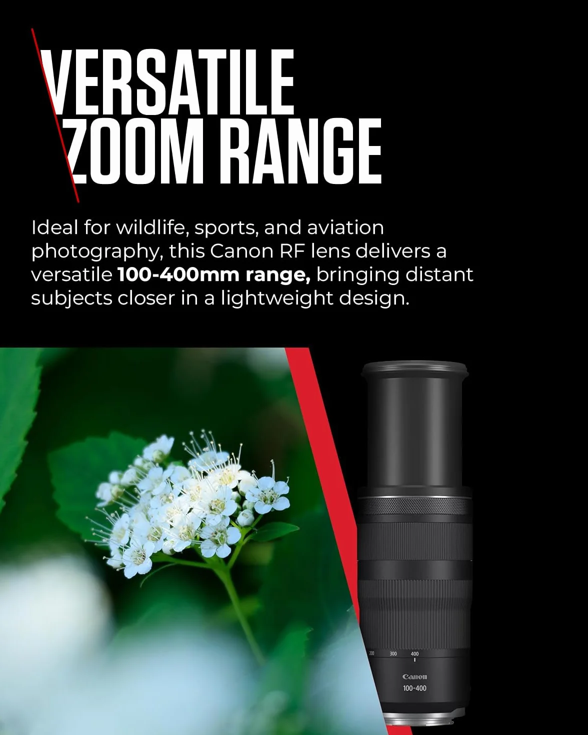 Canon RF 100-400mm F5.6-8 IS USM Teleobiektyw czarny