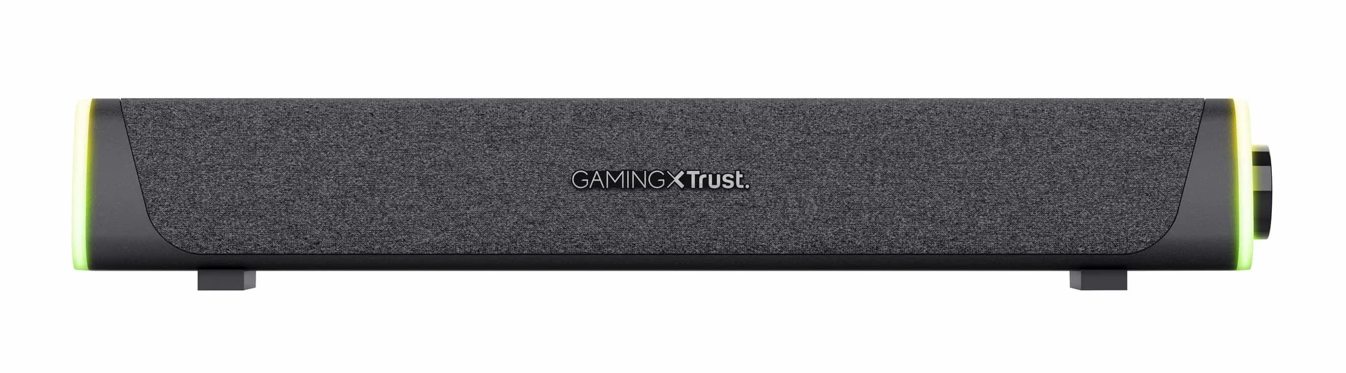 Trust Gaming GXT 620 Axon 12W RGB Podświetlana listwa dźwiękowa, zasilanie USB, 3,5 mm AUX, głośnik PC do laptopa, smartfona, tabletu, telewizora - czarny