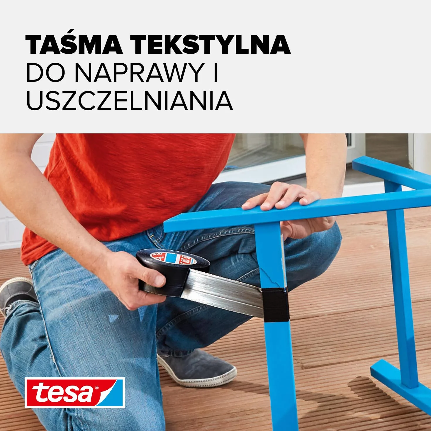 tesa extra Power uniwersalna taśma dwustronna - bardzo mocna taśma samoprzylepna - uniwersalna taśma dwustronna do napraw, mocowania, uszczelniania i nie tylko - biały - 1 rolka - 50 m x 50 mm