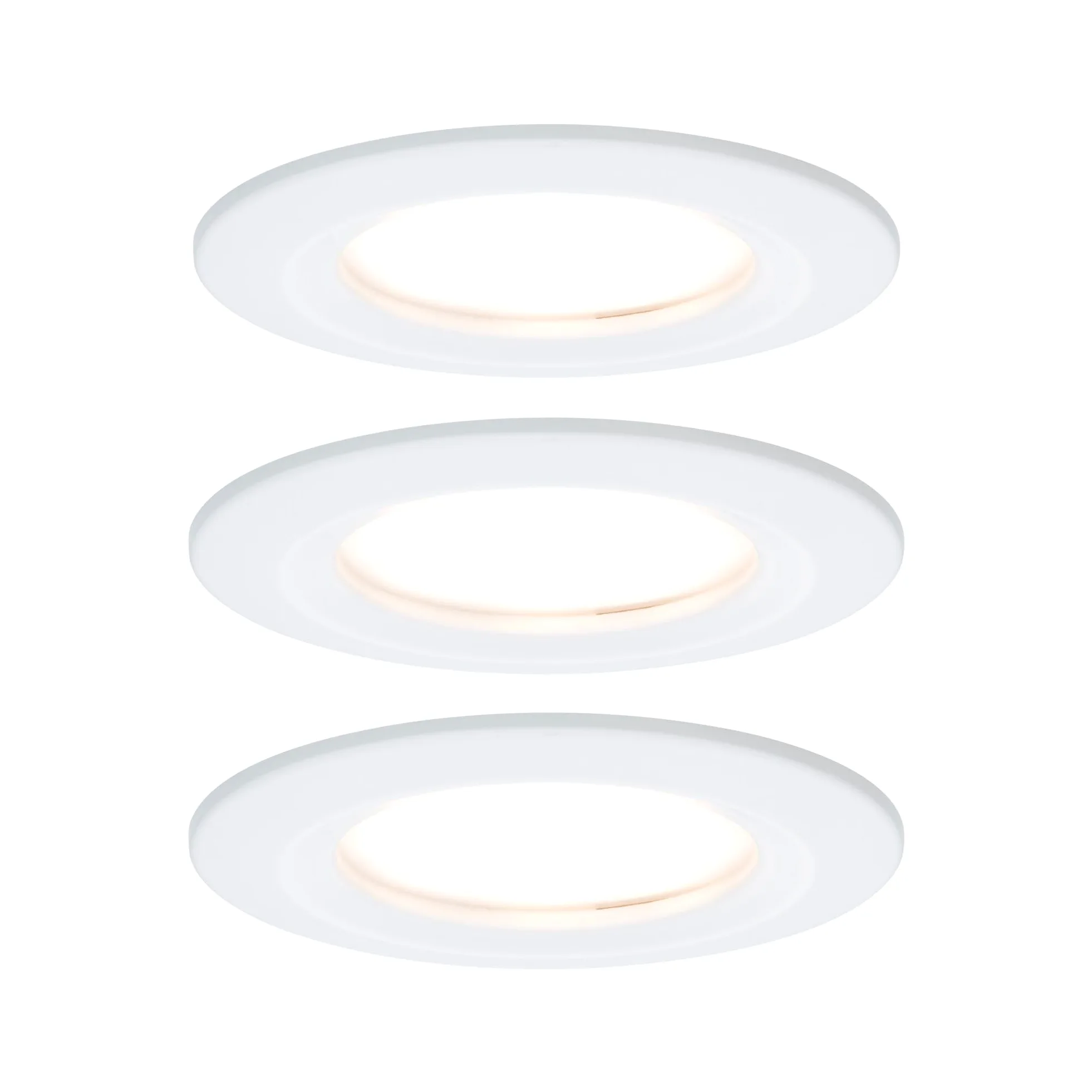 Paulmann 93870 LED oprawa do zabudowy Coin, płaski, slim, spot sufitowy, okrągły, 3x6,8W, możliwość ściemniania, IP44