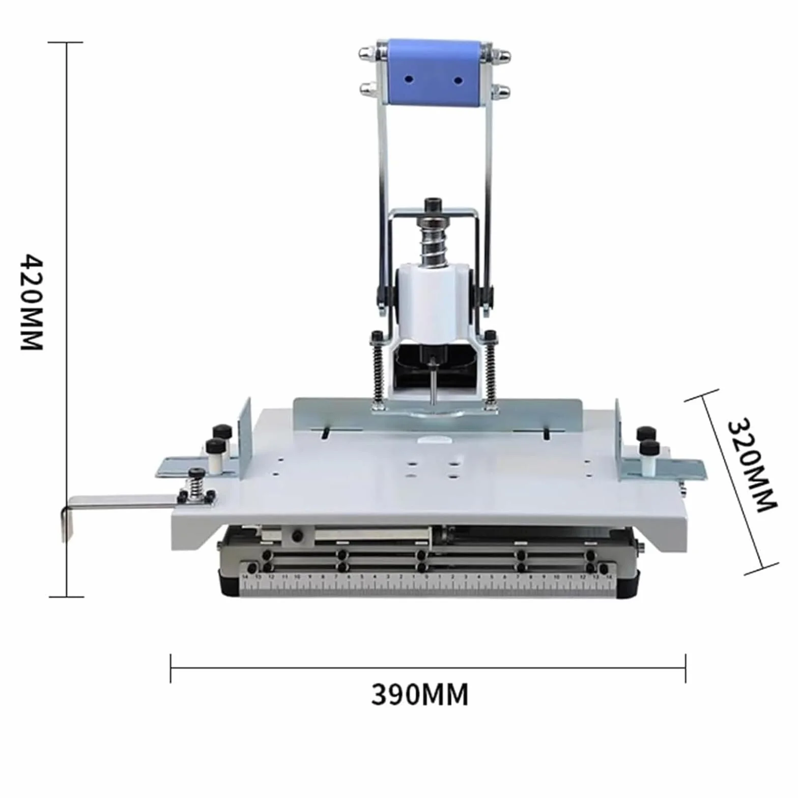 Heavy Duty Manual Hole Puncher do papieru i plastiku - Regulowany dystans otworu, ergonomiczny design - Idealny do użytku biurowego i szkolnego