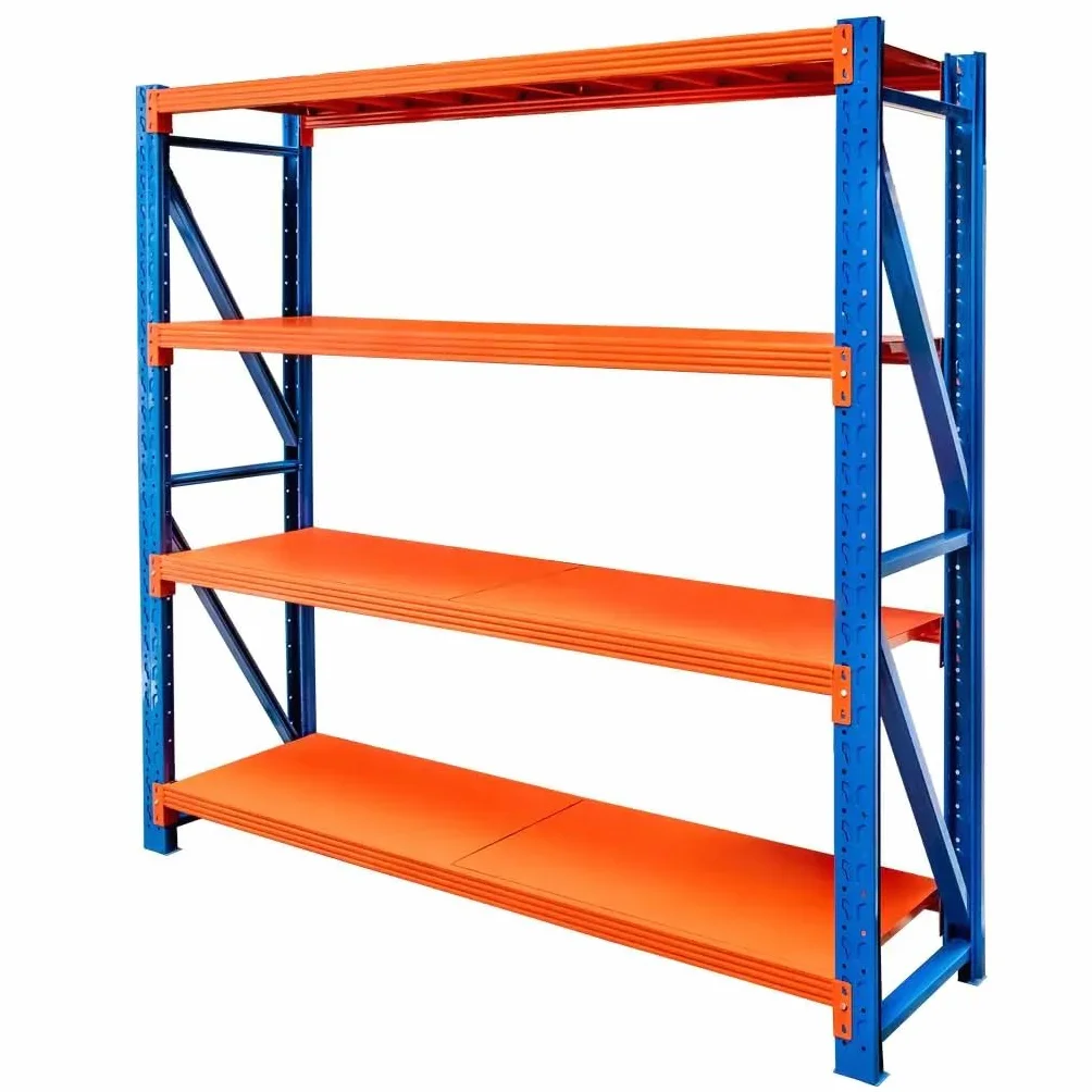 Fortis Light Mega-M Regał Metalowy Magazynowy Warsztatowy 4-Półkowy 800KG 200x200x50 cm